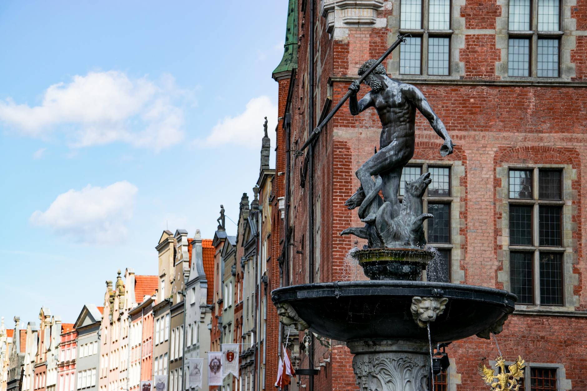 Gdansk Long Market route for tourist orientation planning.
