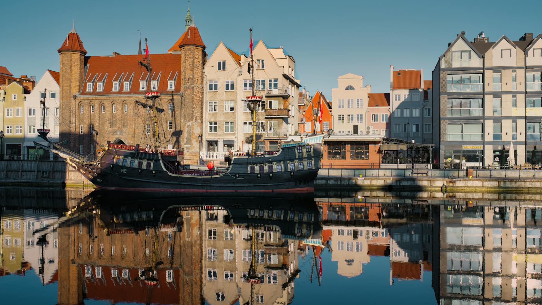 Gdansk skyline for trade-show attendee report planning.