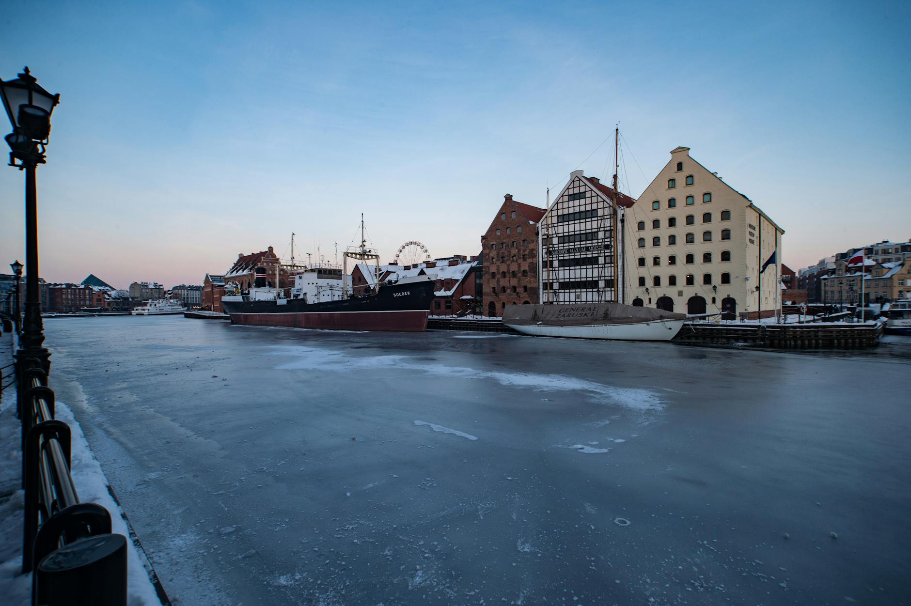 Gdansk waterfront evening for volunteer and NGO traveler recovery planning.