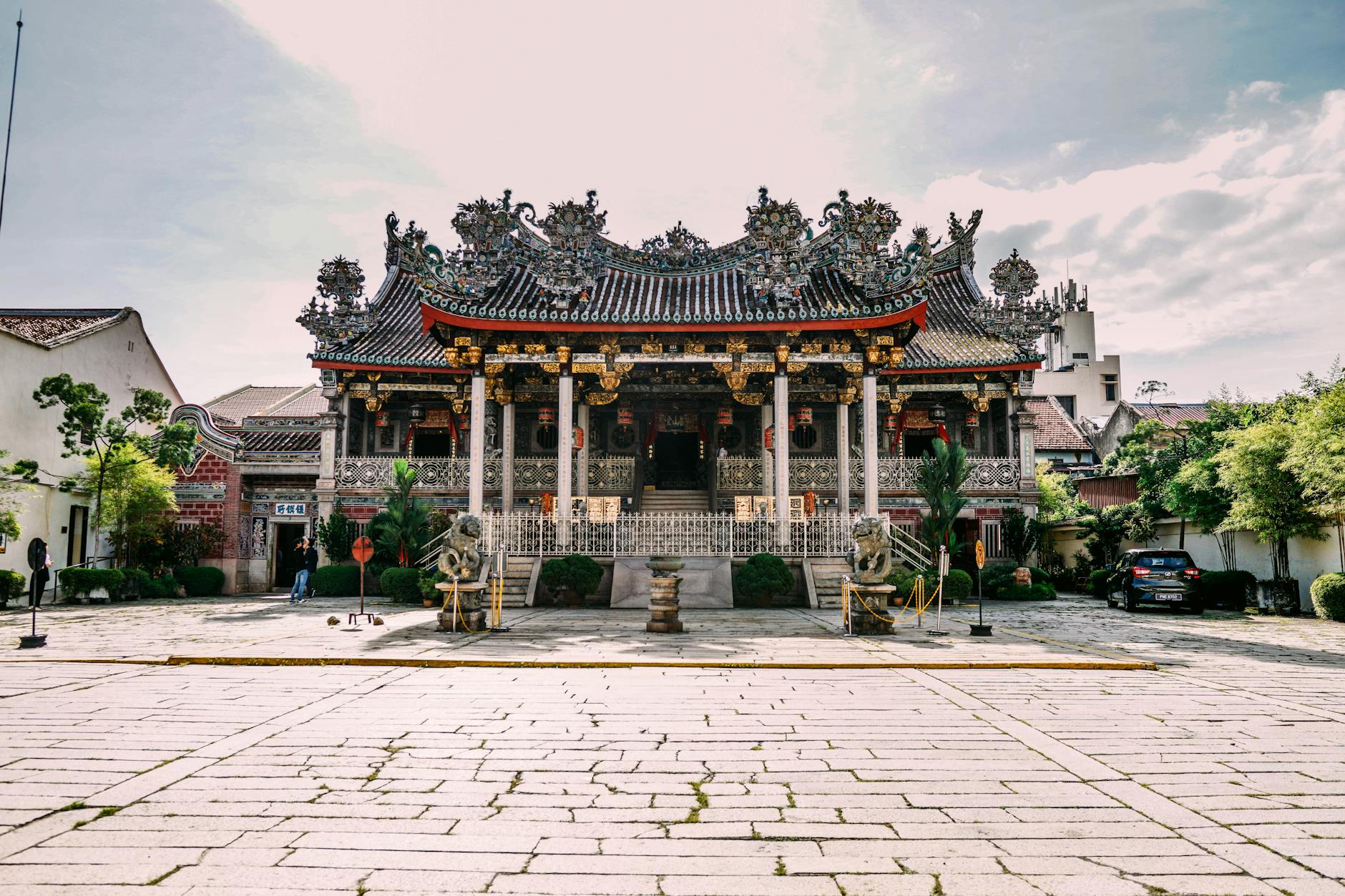 Penang temple and heritage-site access context.