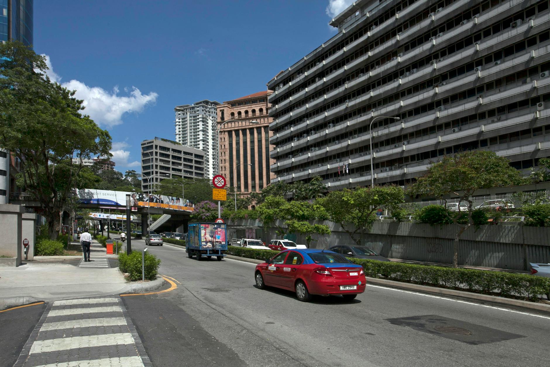 Penang transport and trade-show movement context.