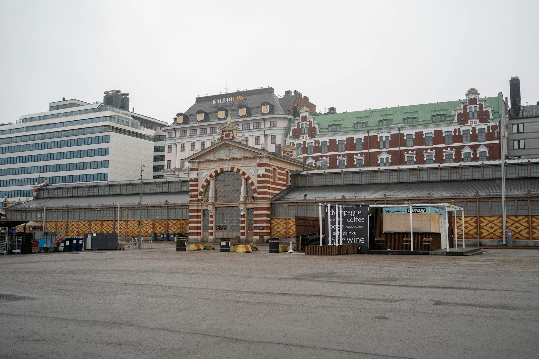 Historic market hall in Helsinki for luxury travel report planning.