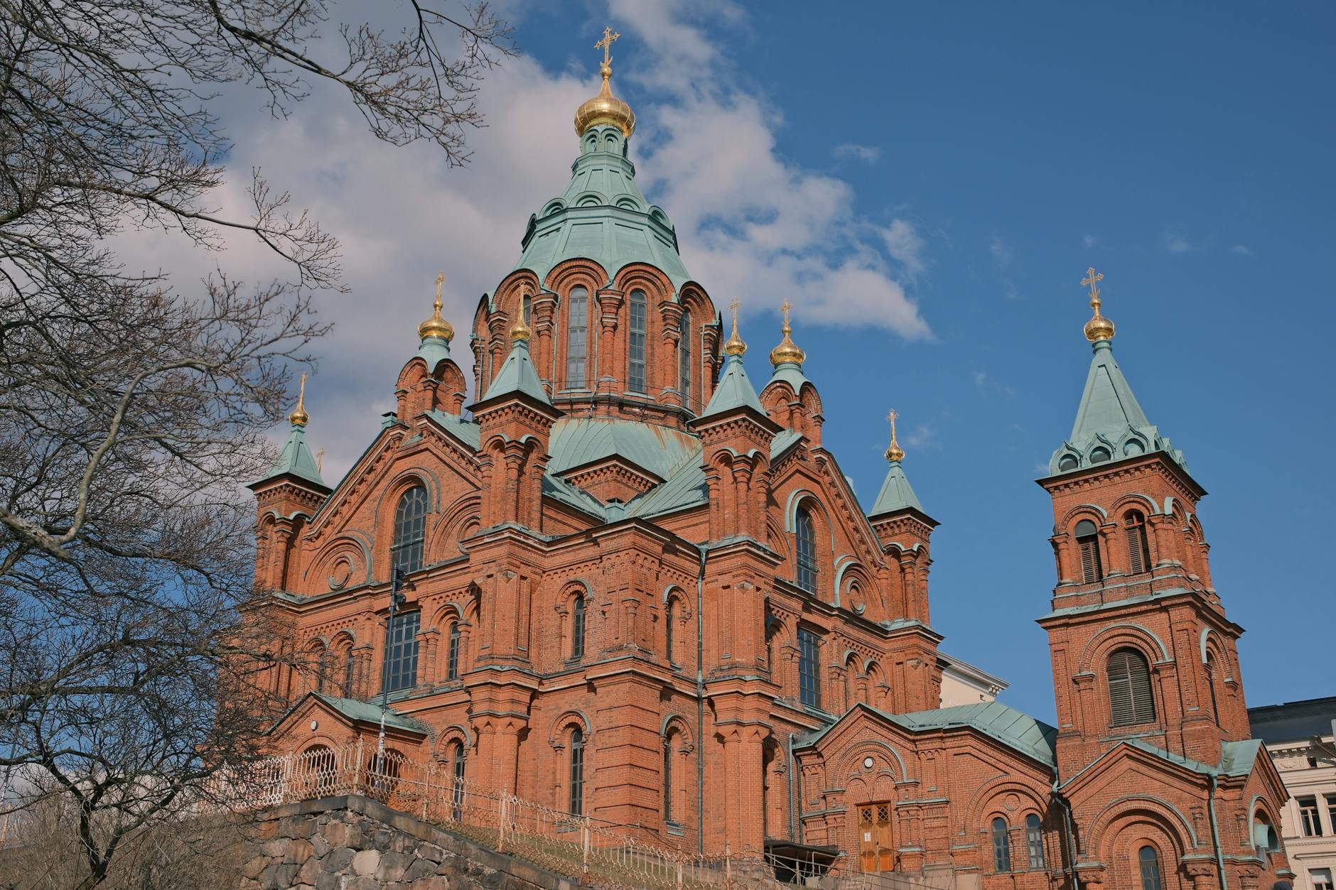 Uspenski Cathedral in Helsinki for pilgrimage site planning.