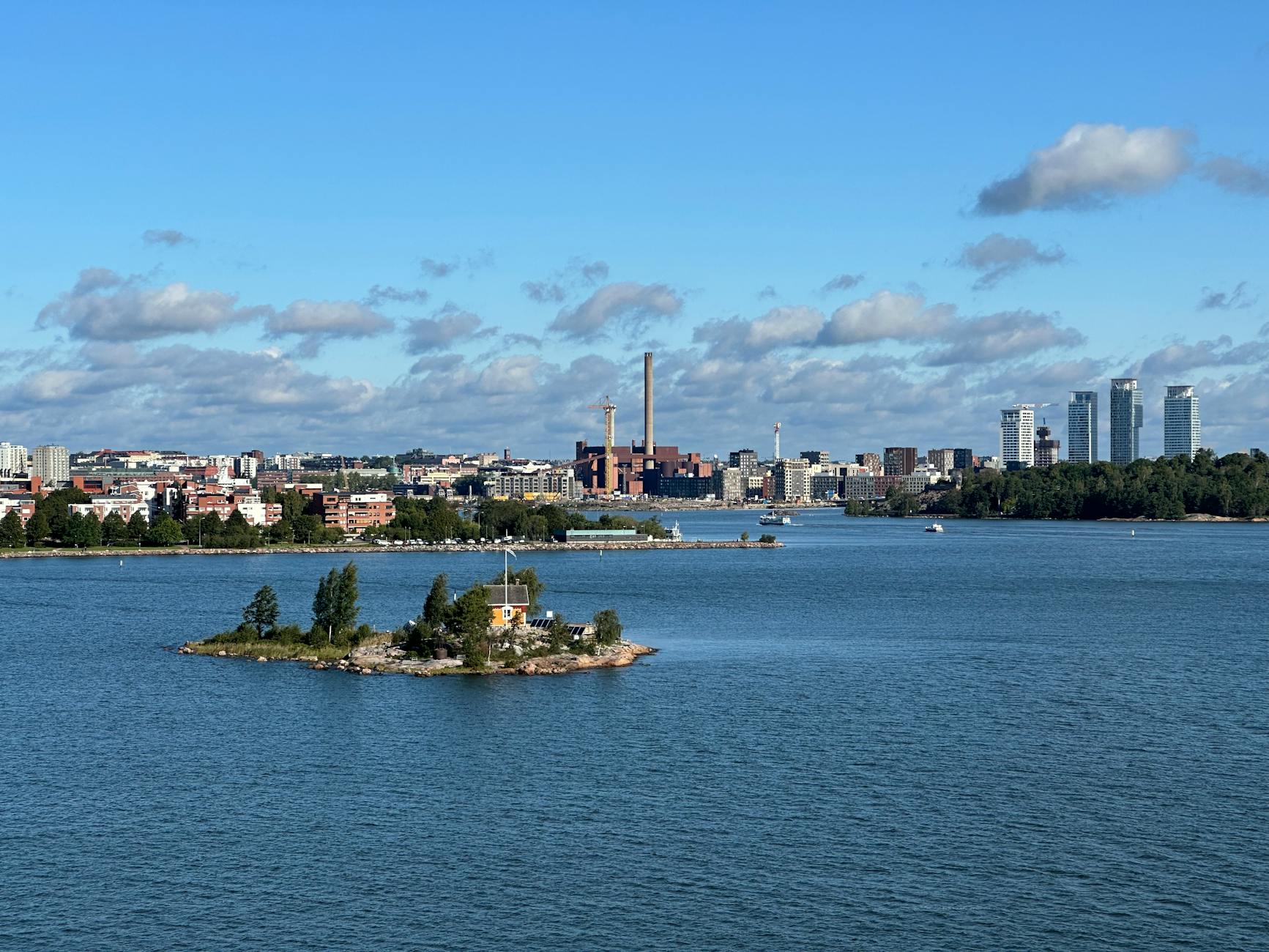 Helsinki coastline and island view for repeat leisure travel report planning.