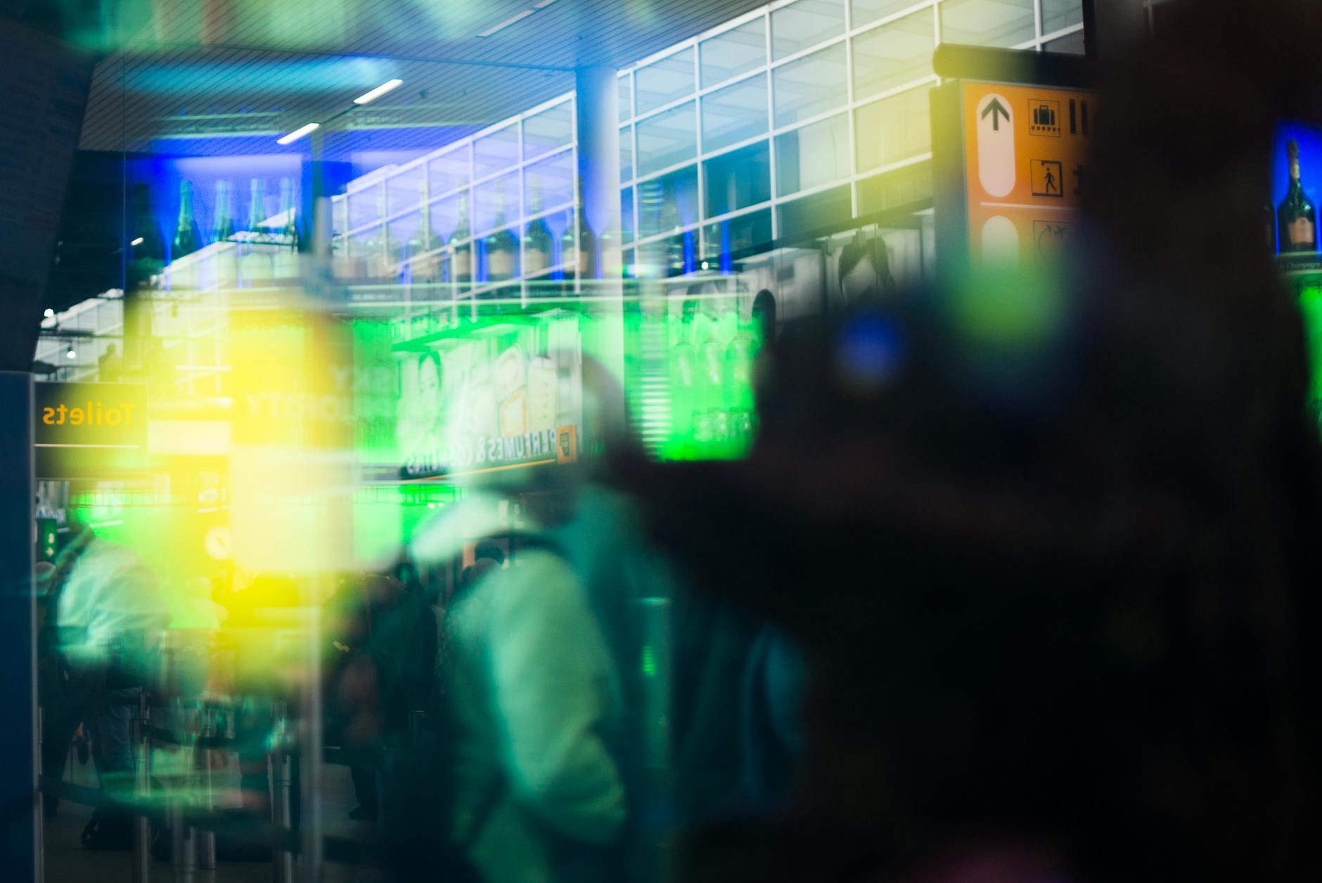 Busy airport terminal for Helsinki stopover timing planning.