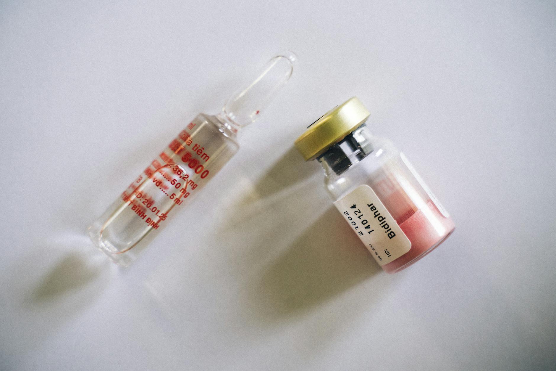 Medical vial for Helsinki medication planning.