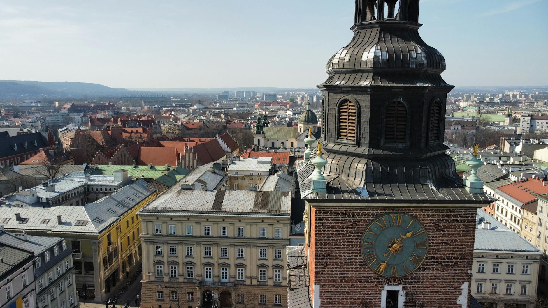 Krakow skyline for budget traveler report planning.