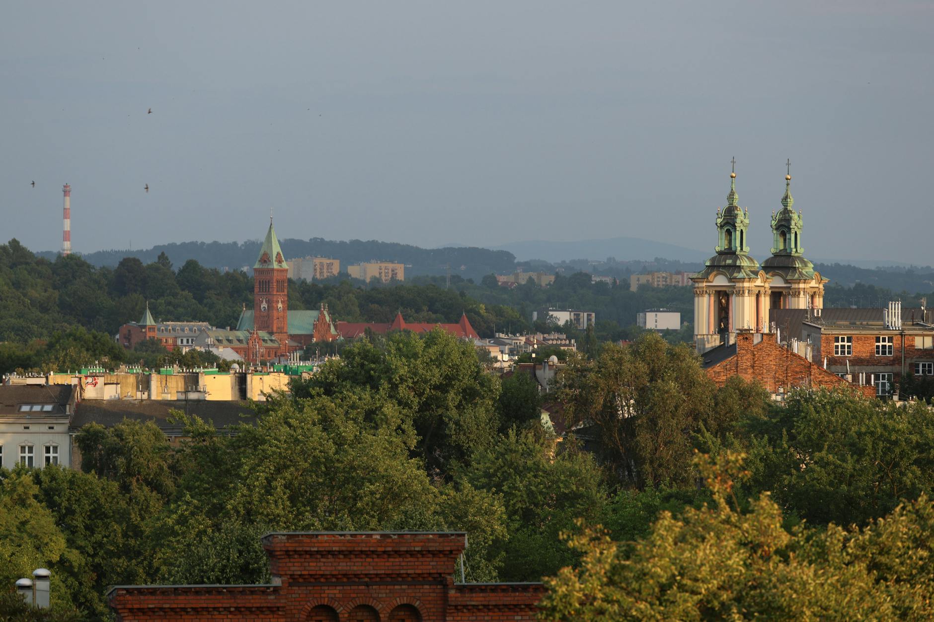 Krakow skyline for business visitor report planning.
