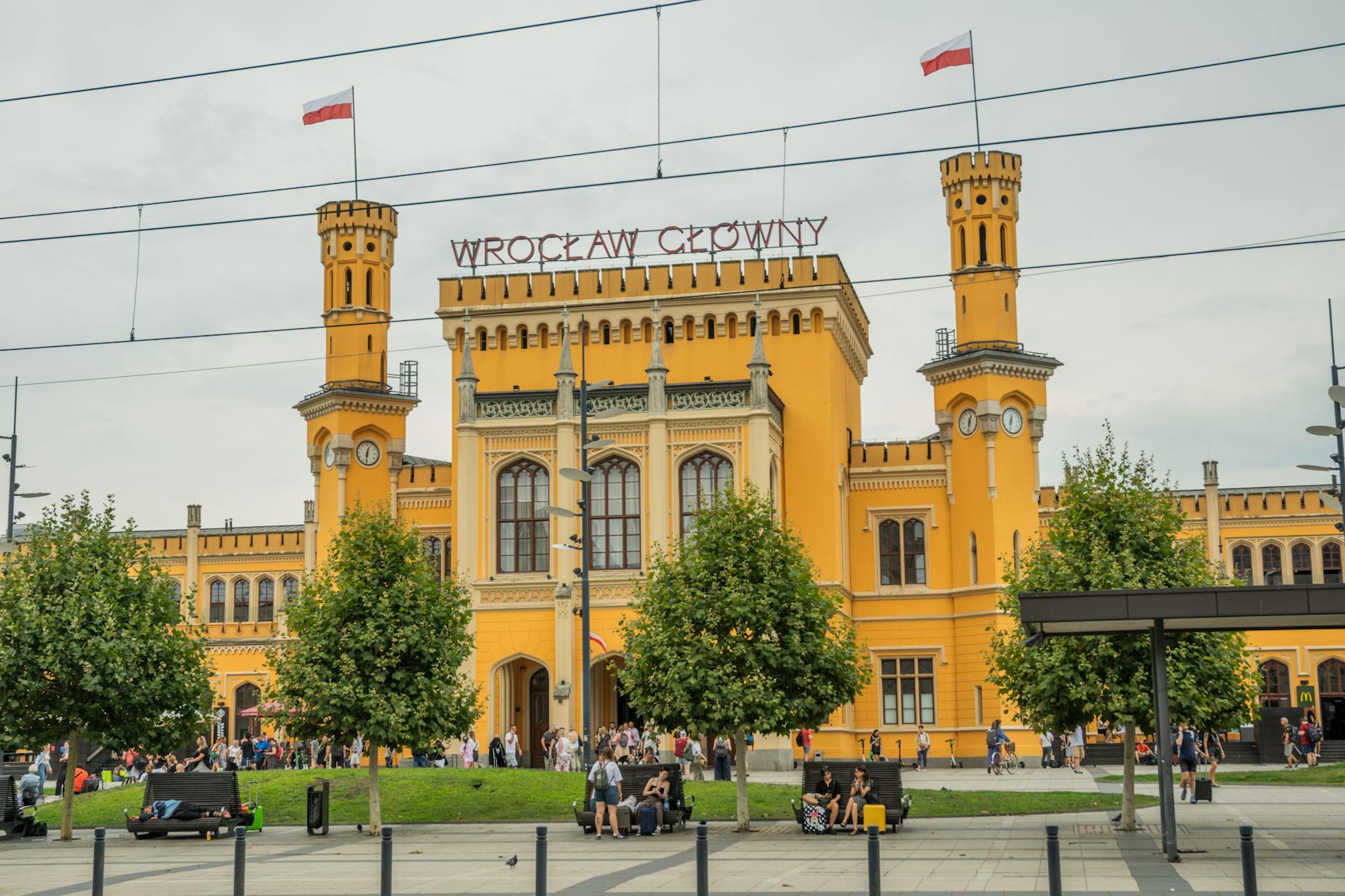 Krakow street and transfer route for cruise luggage planning.