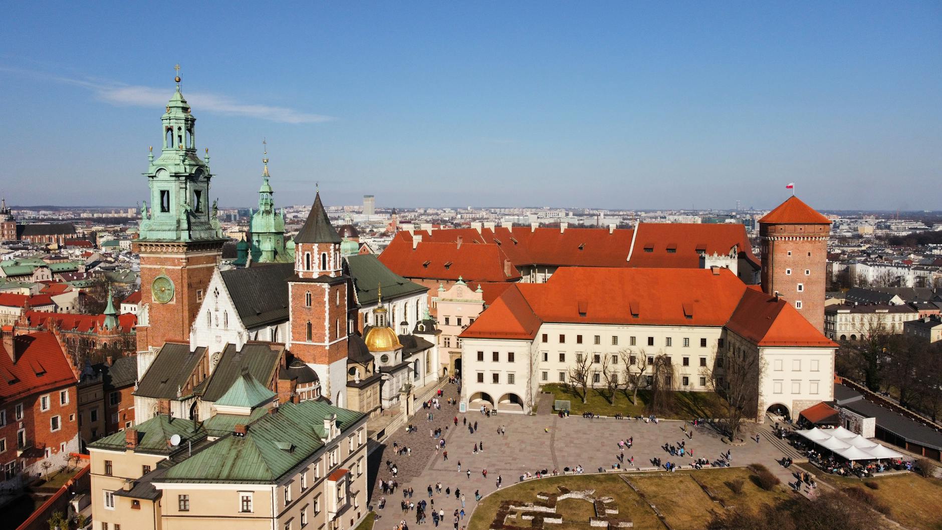 Krakow skyline for family traveler report planning.