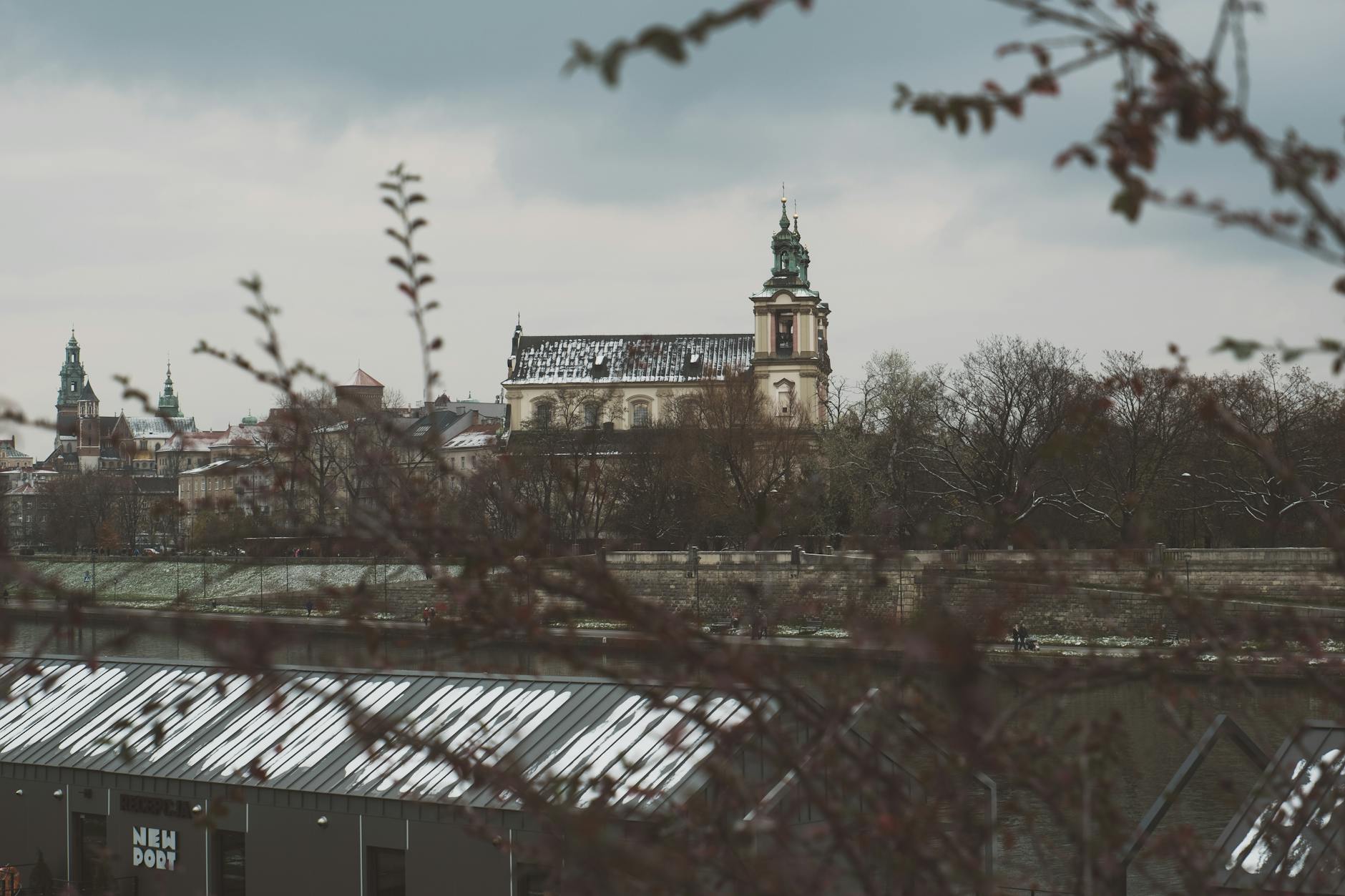 Krakow skyline for investor or deal team report planning.