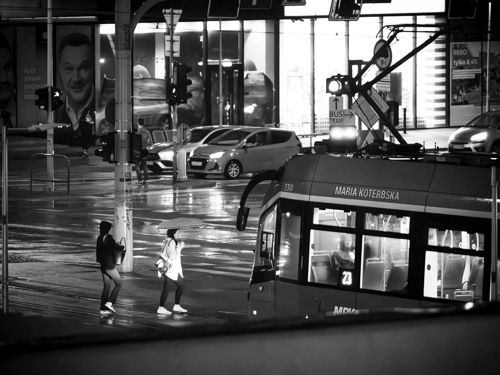 Krakow tram and night route for nightlife transport planning.