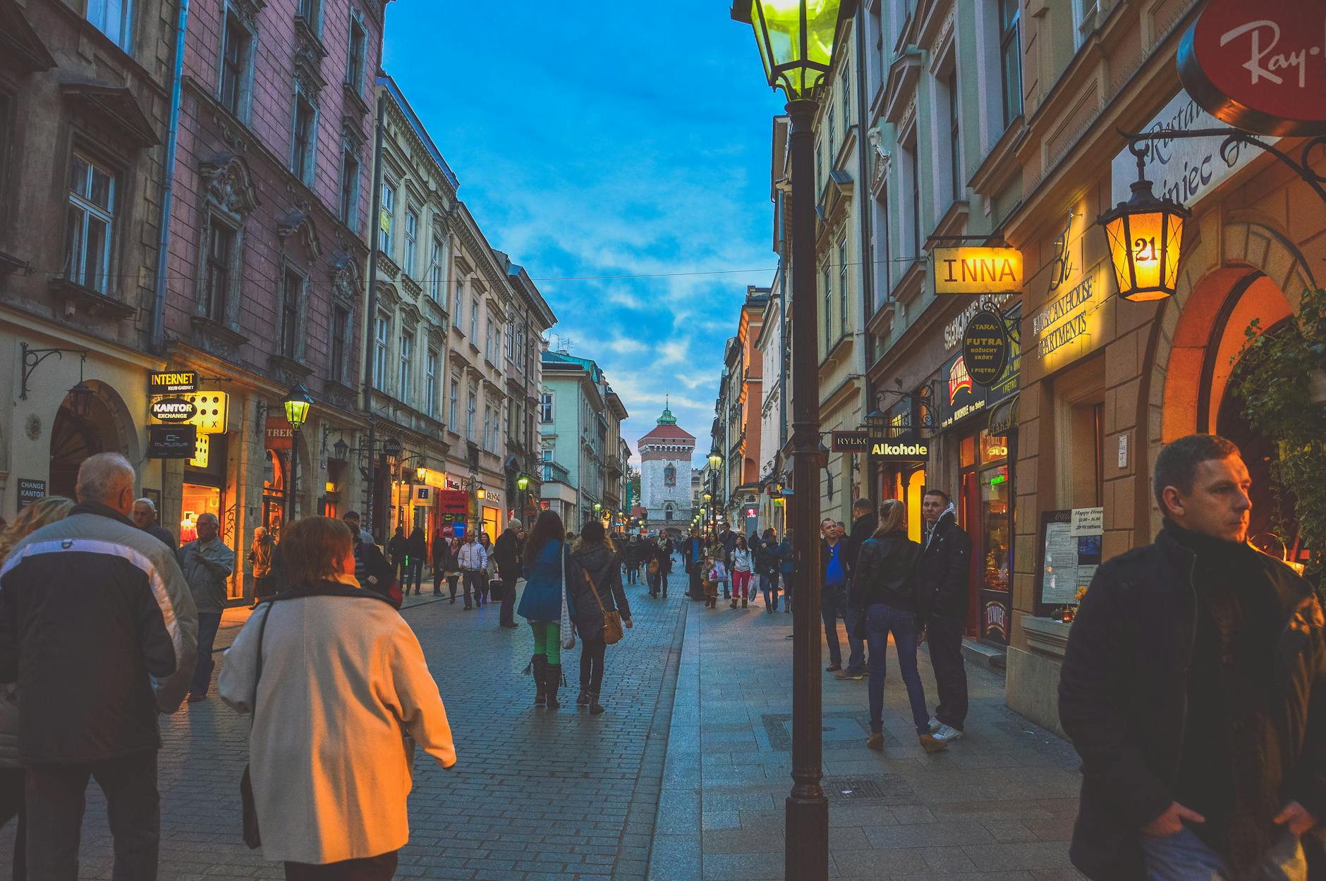 Krakow older traveler walking setting for short-stay planning.