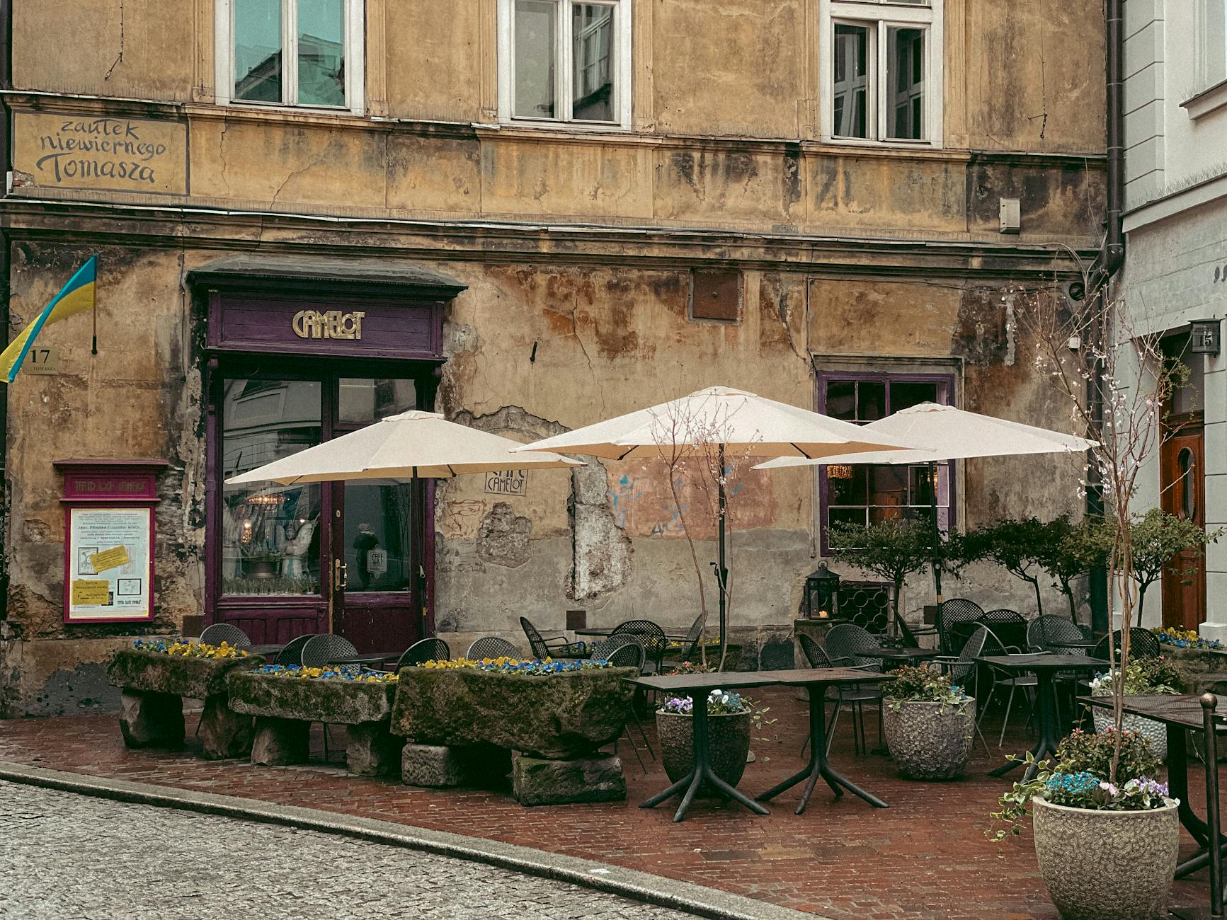 Krakow cafe setting for repeat leisure visitor pacing.