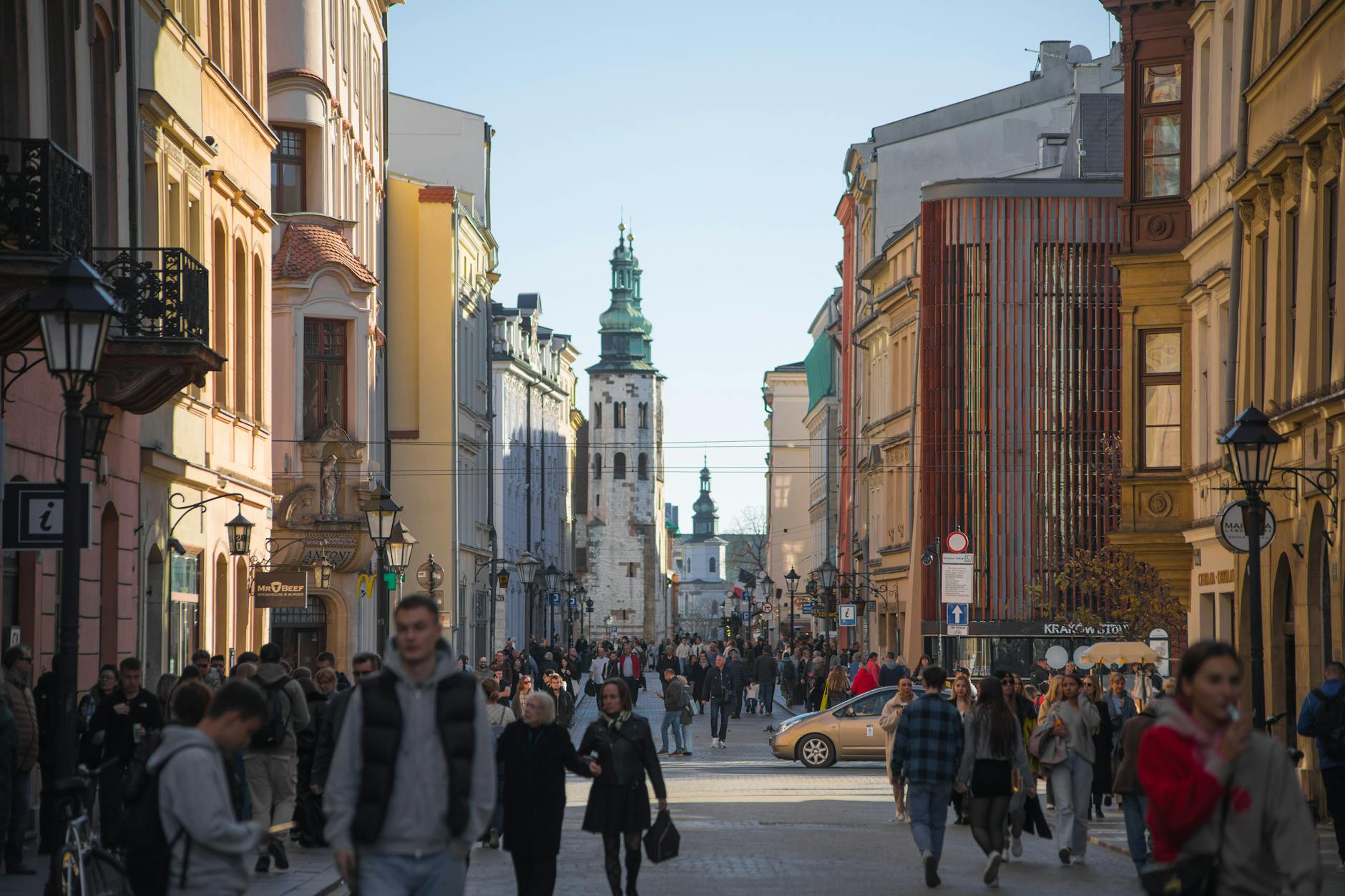 Krakow familiar street for repeat visitor trip focus.