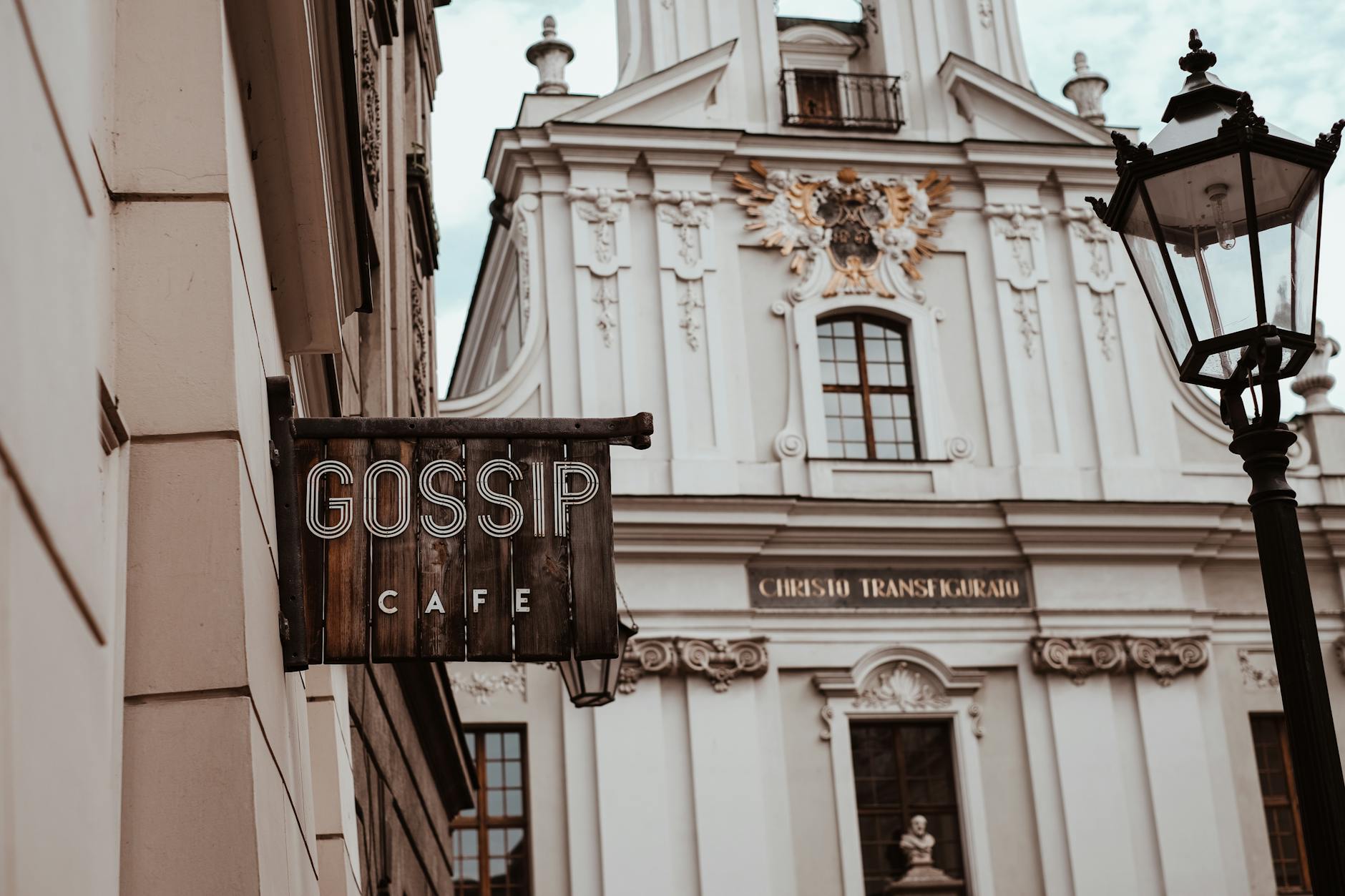 Krakow cafe and lodging area for solo traveler base planning.