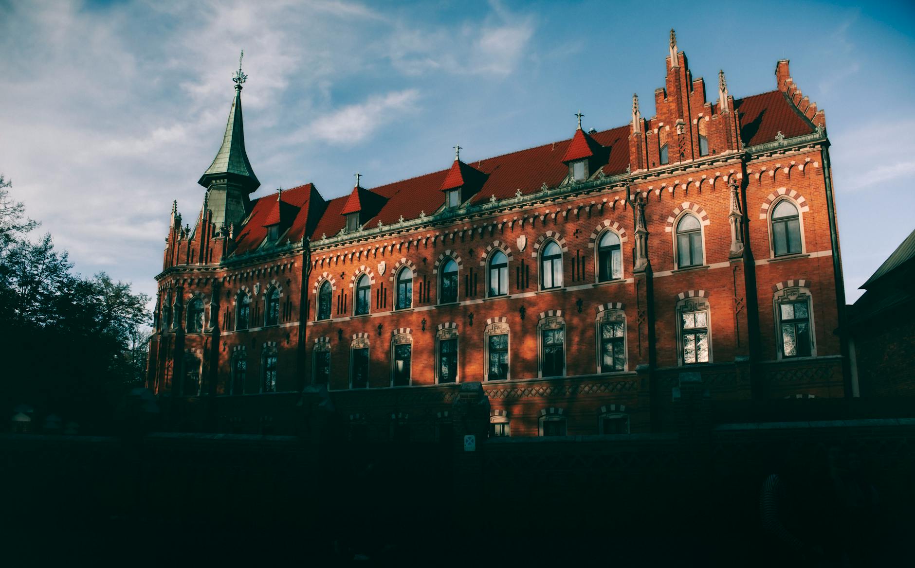 Krakow student housing street for short-program lodging planning.
