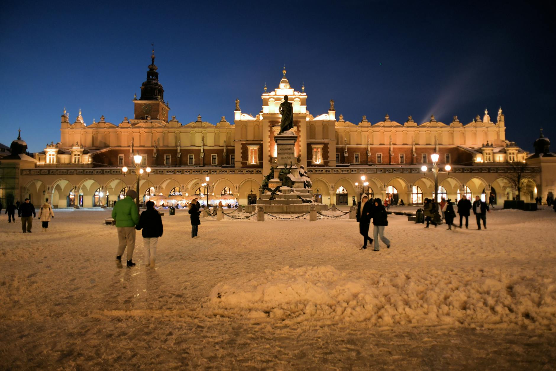 Krakow Main Market Square area for tourist route planning.