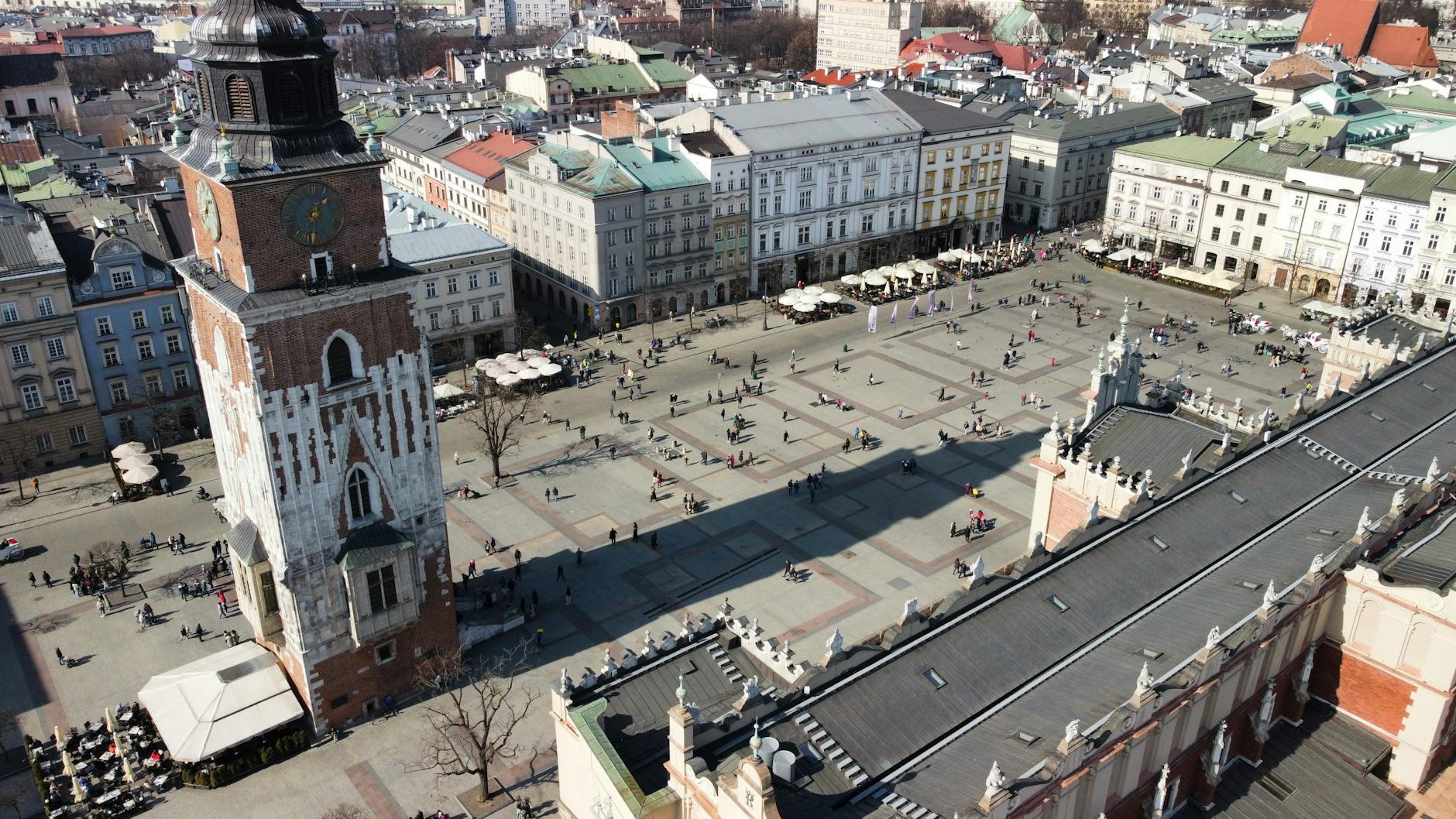 Krakow skyline for traveler with medical constraints report planning.