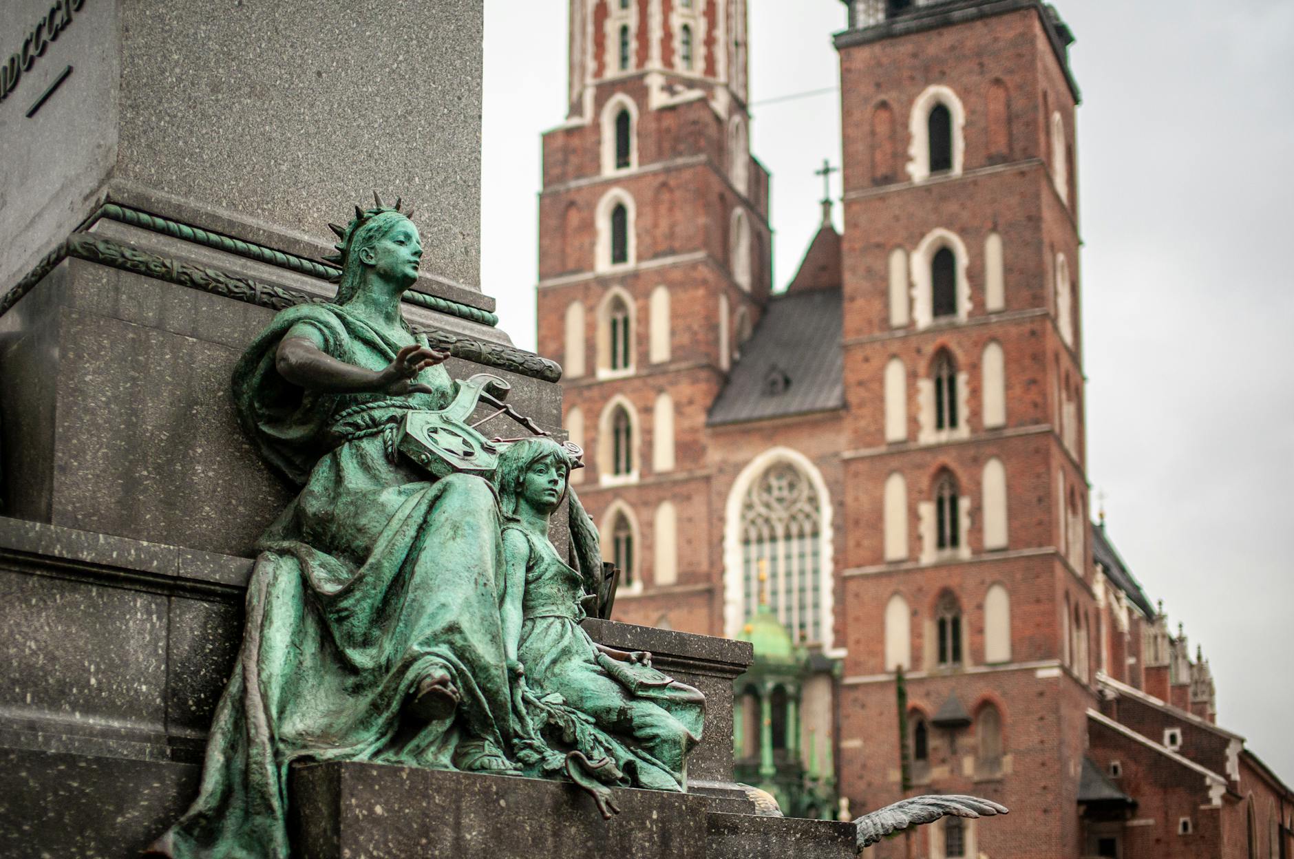 Krakow woman traveler street setting for short-stay planning.