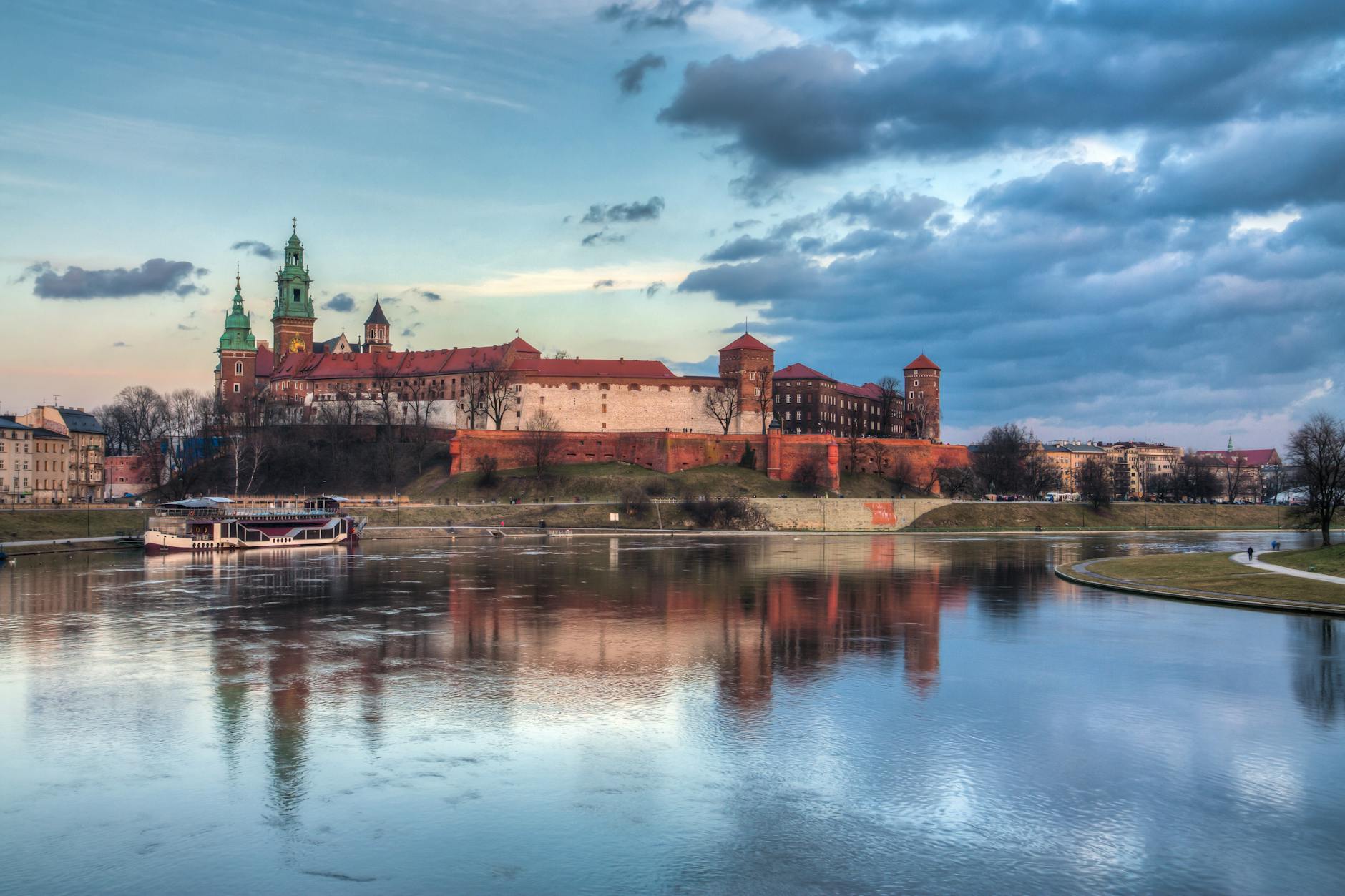 Krakow skyline for woman traveler report planning.