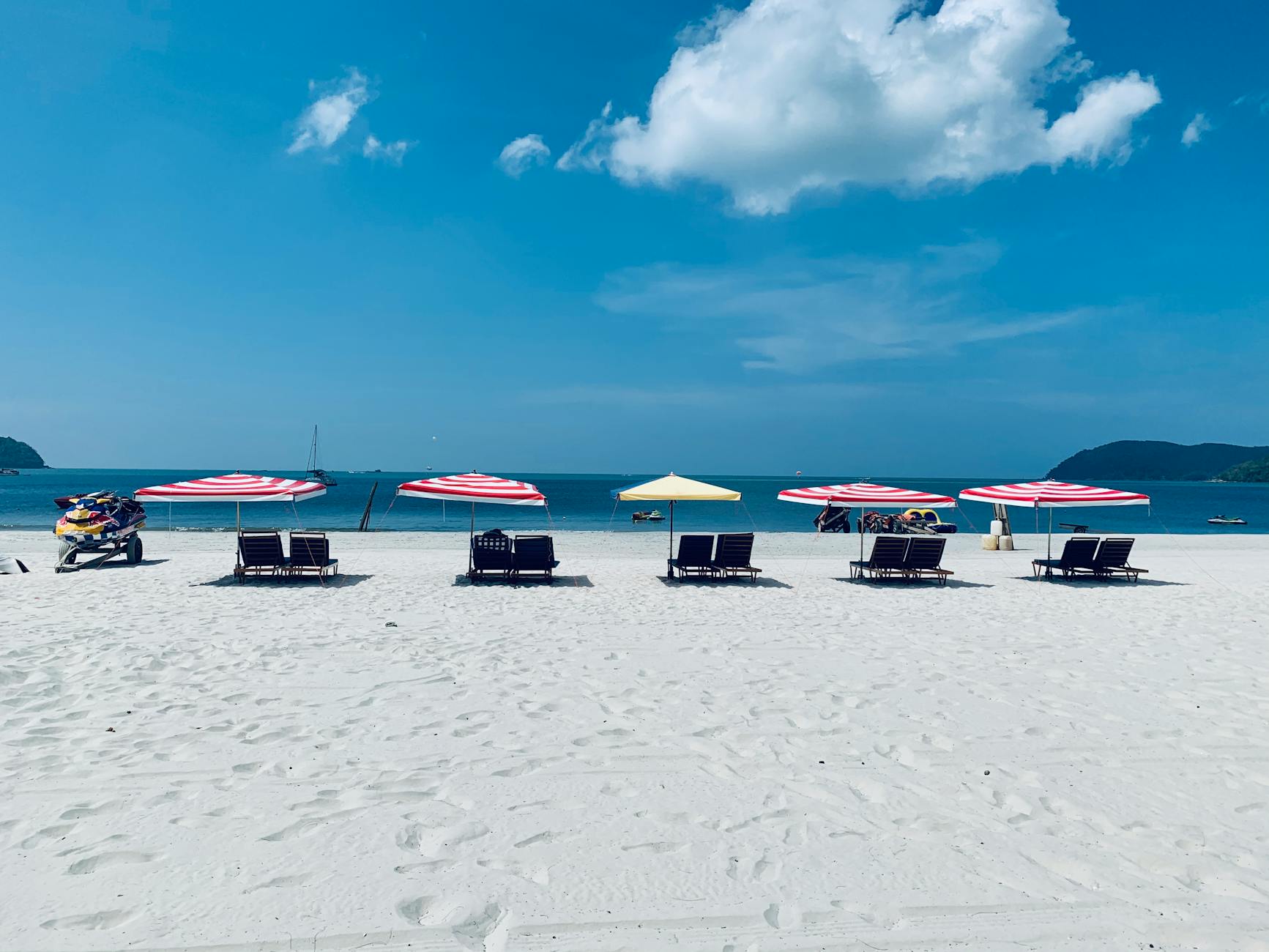 Langkawi airport, ferry, and business transfer timing context.