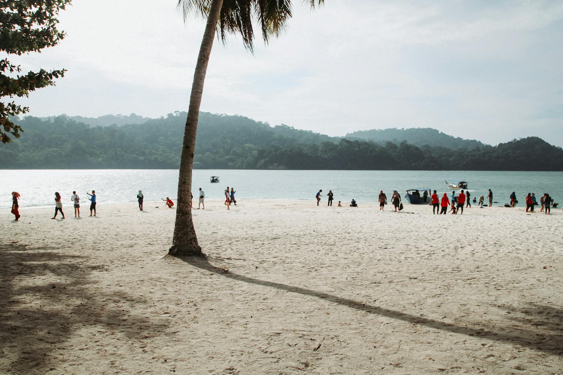 Langkawi beach and student water-activity planning context.
