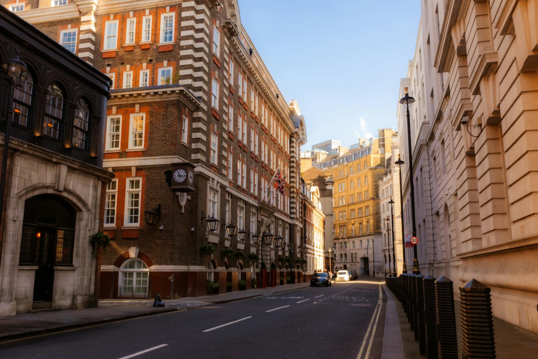 Central London street context for pharmacy and hotel-area planning