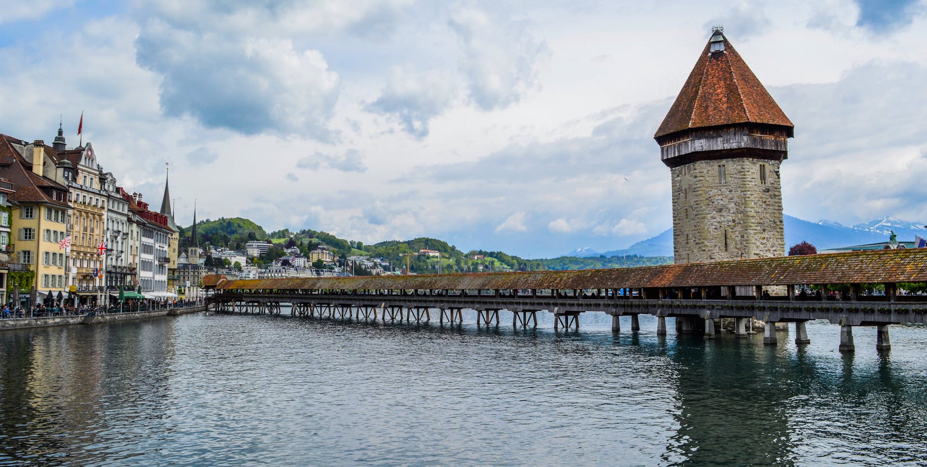 Chapel Bridge in Lucerne for budget travel planning.