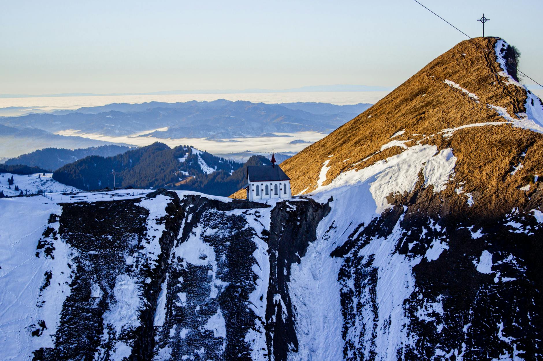 Pilatus mountain chapel for pilgrimage conduct and photography planning.