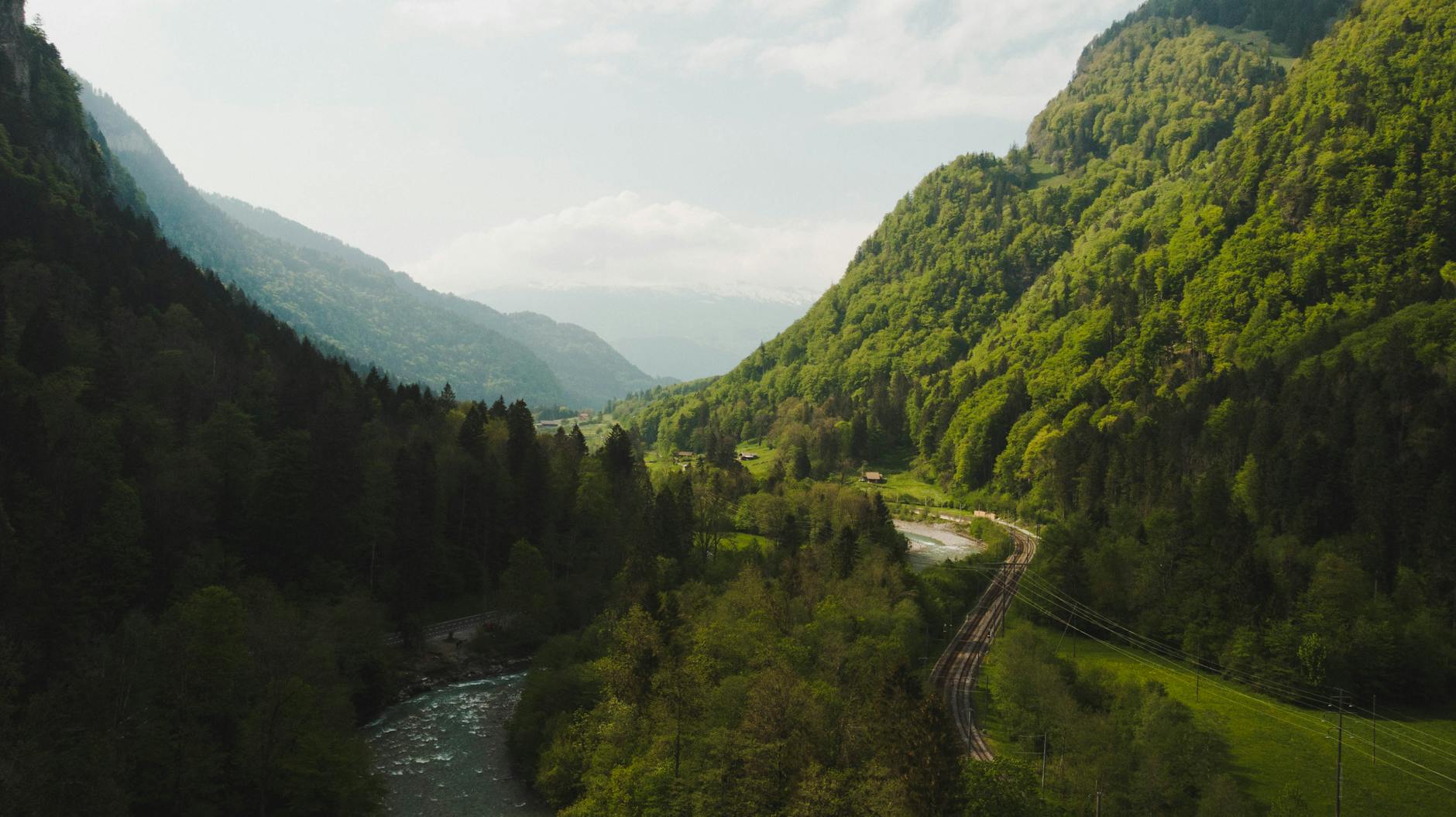 Swiss rail valley for Lucerne transit weather and fatigue planning.