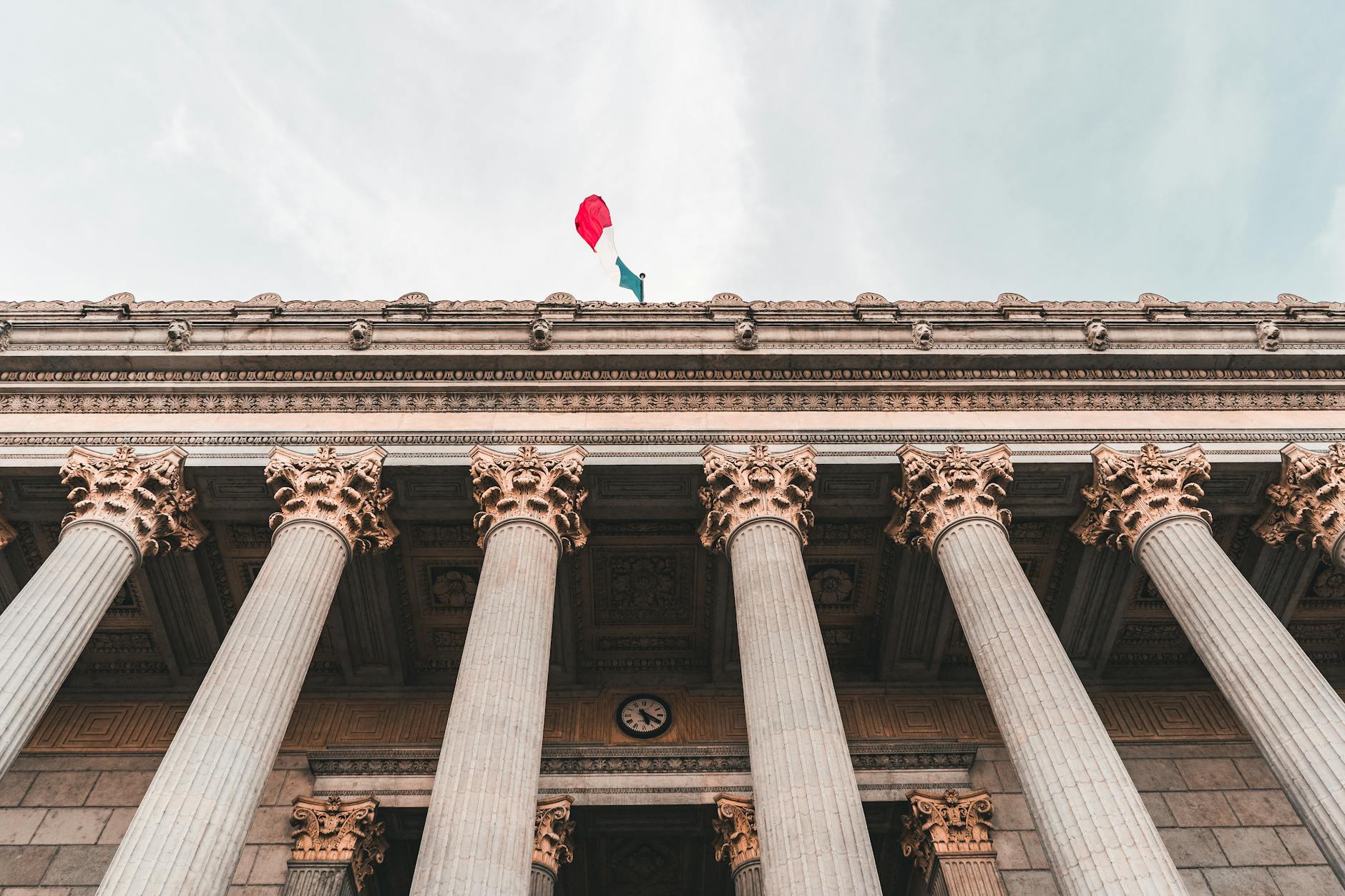 Columns of the Palais de Justice in Lyon