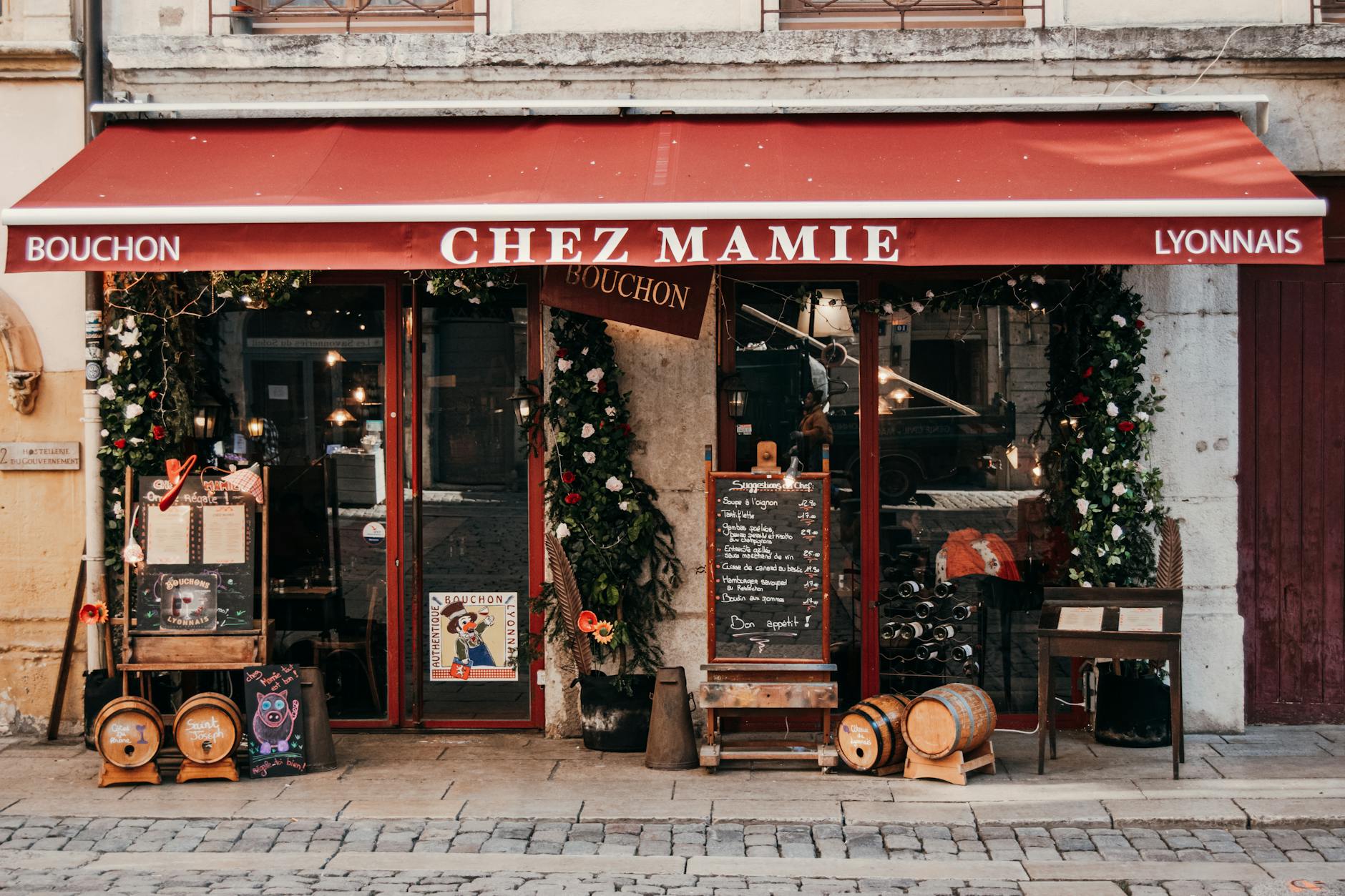 Cozy French bistro in Lyon