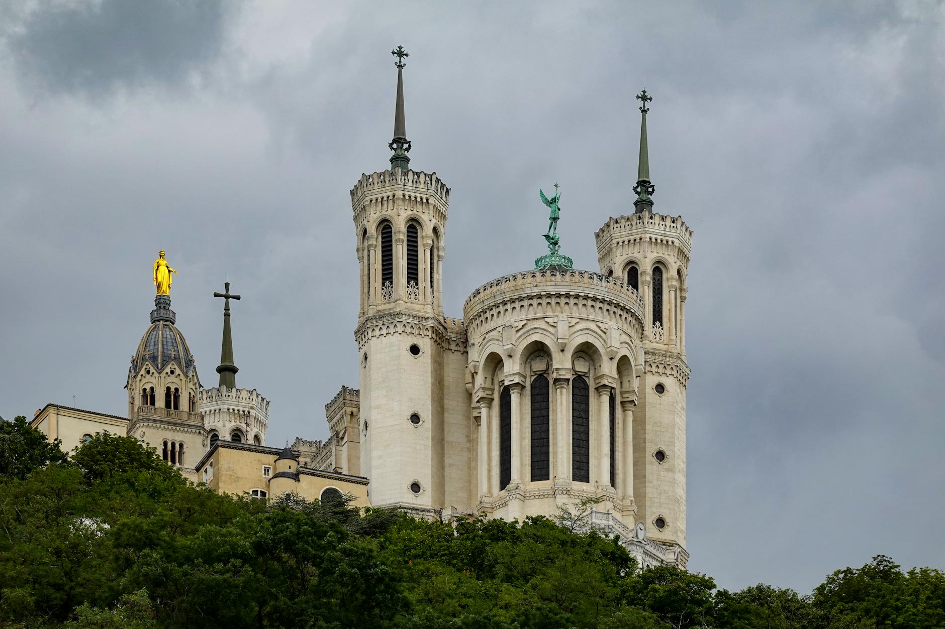 Basilica of Notre-Dame de Fourviere in Lyon