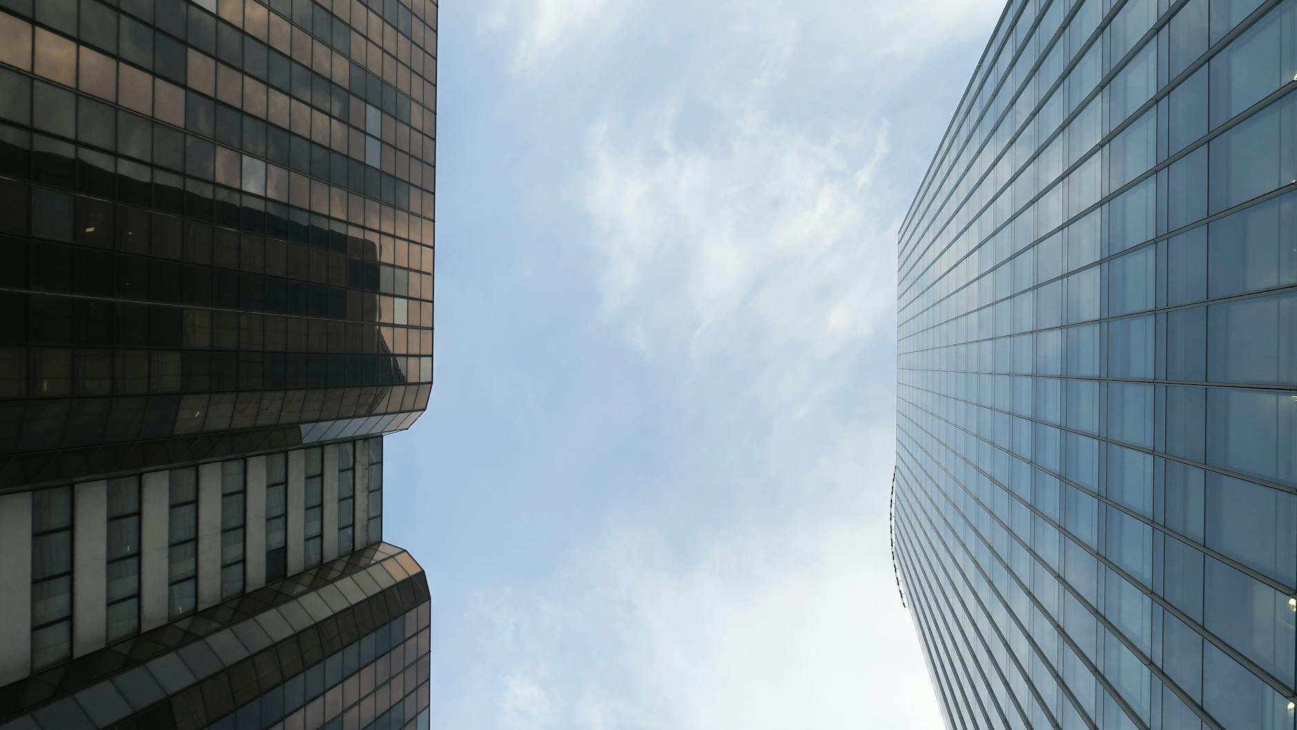 Modern skyscrapers in Lyon's business district