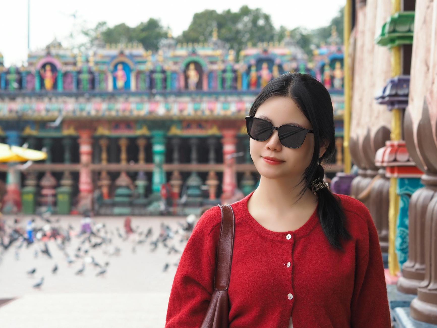 Malacca City woman traveler heritage and river context.