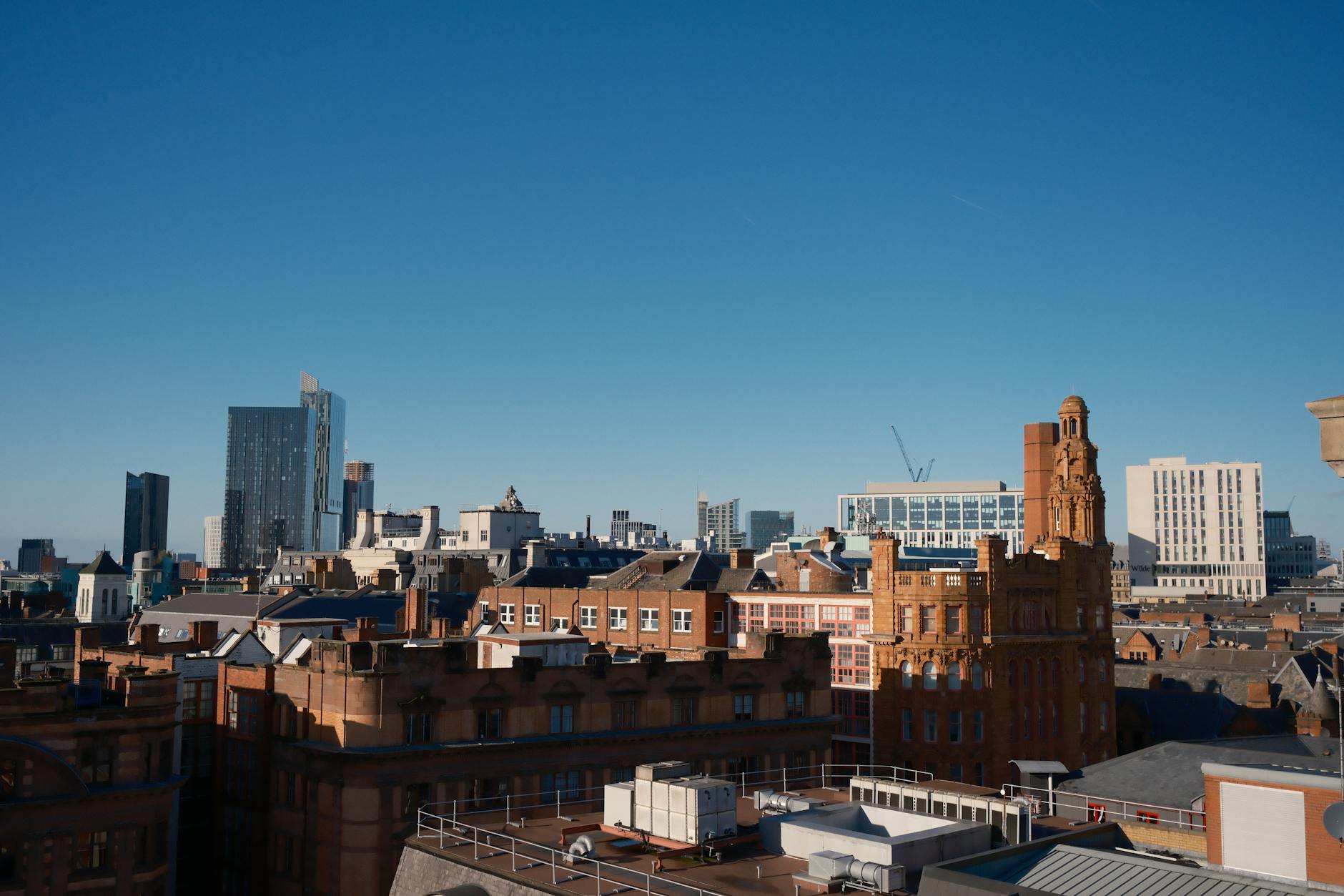 Manchester skyline for weighing paid priorities against free city time