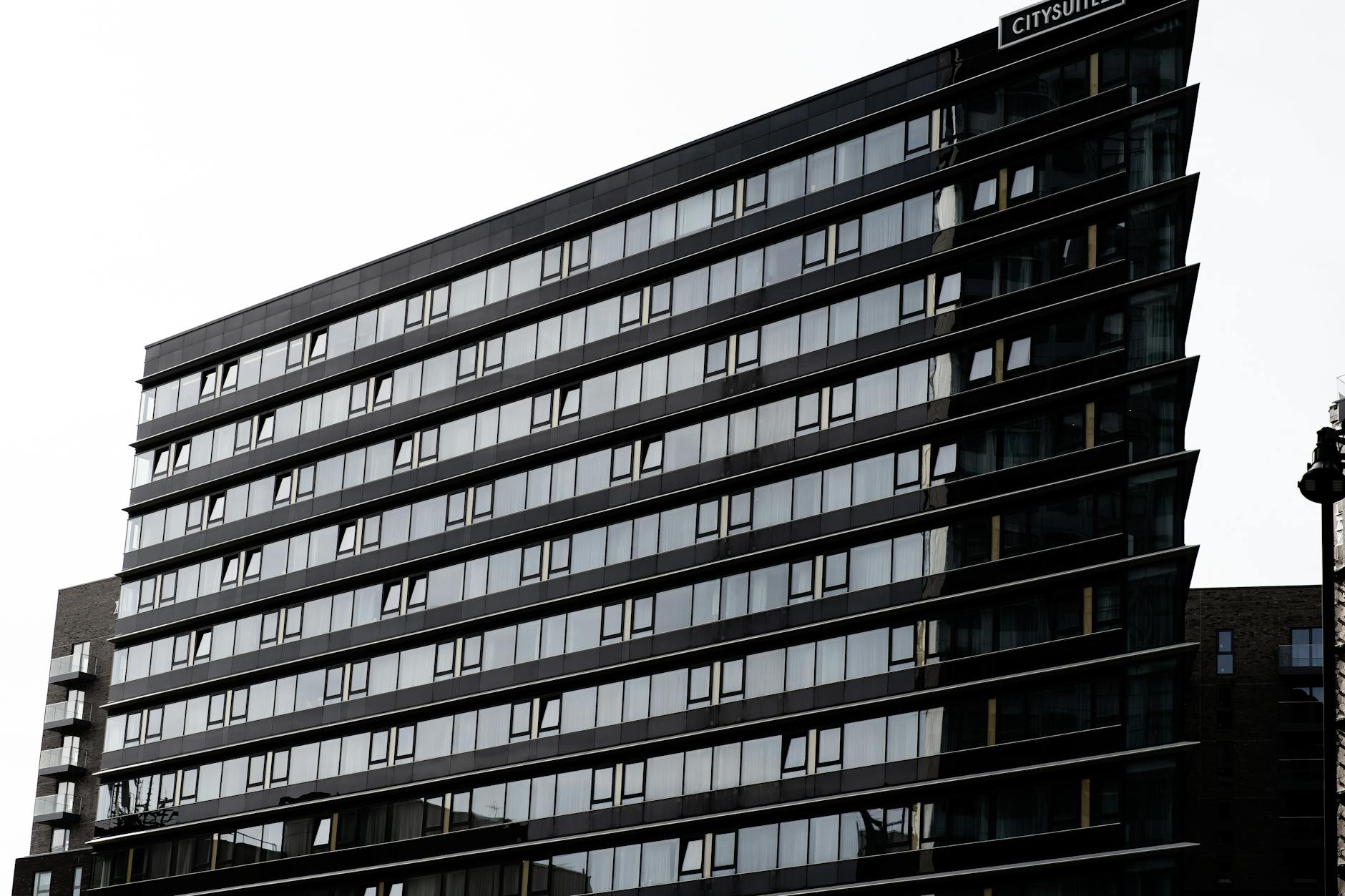 Modern glass office building in Manchester