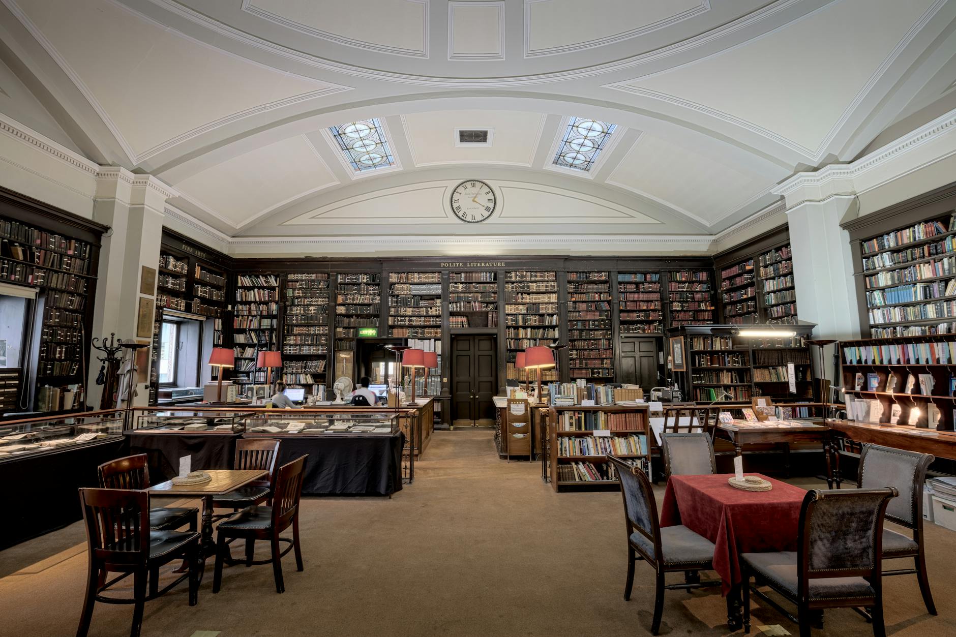 Historic Manchester library interior with elegant architecture