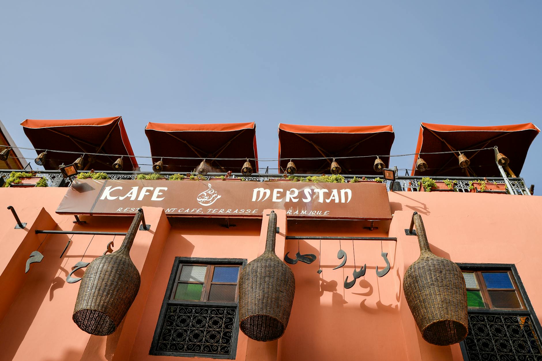 Rooftop cafe in the Marrakech medina