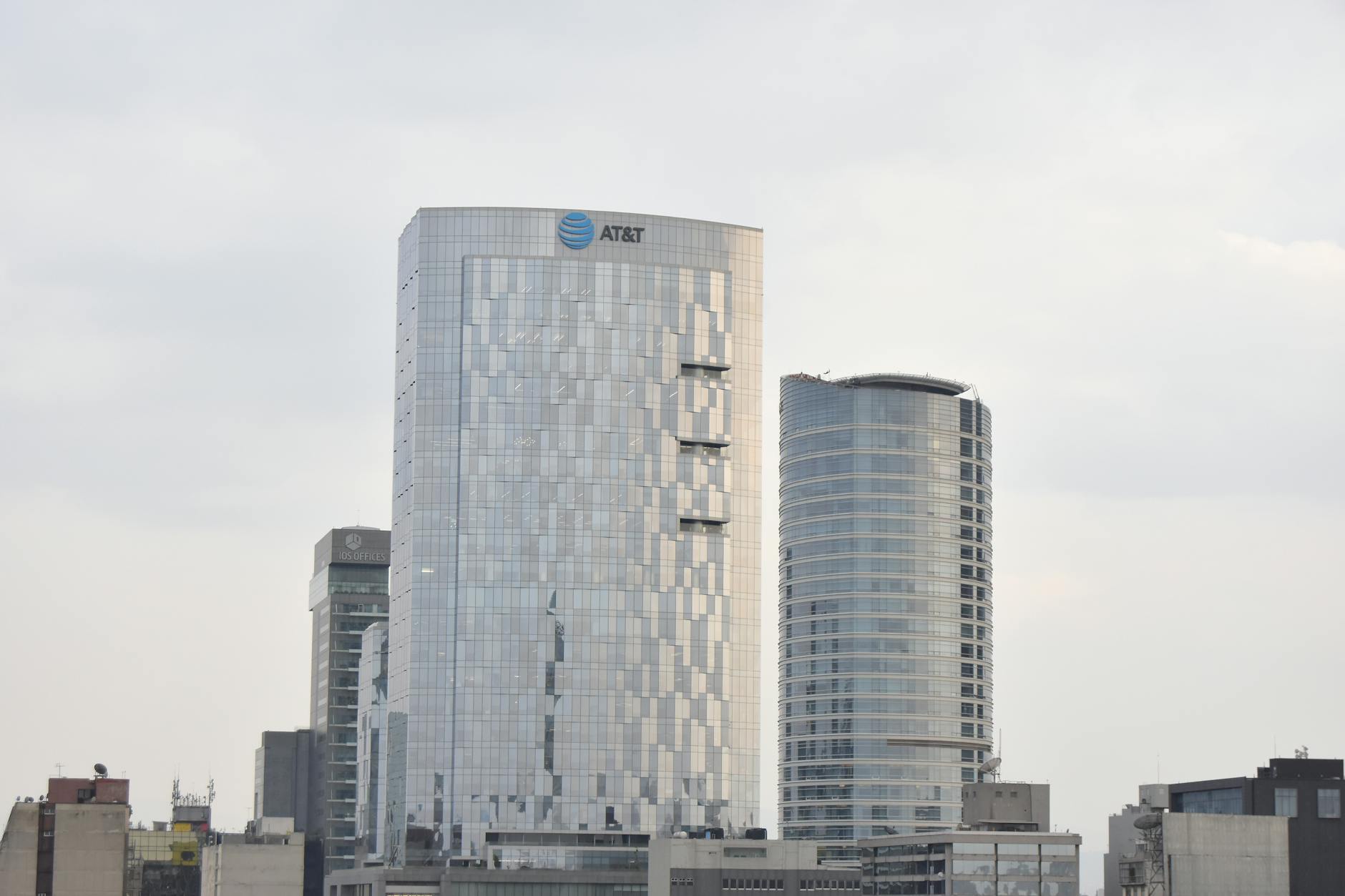 Glass skyscrapers in Mexico City