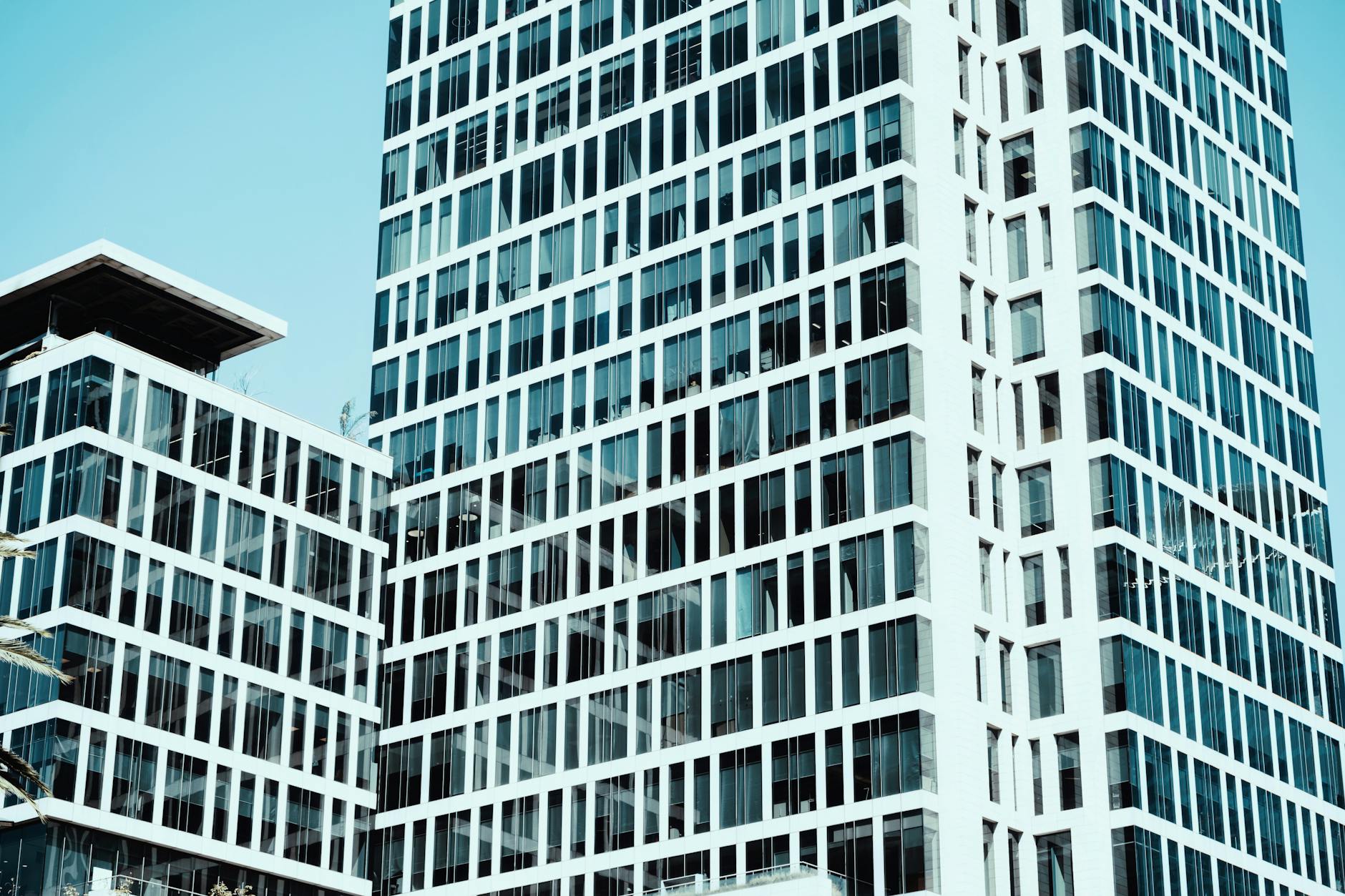 Modern office skyscrapers in Mexico City