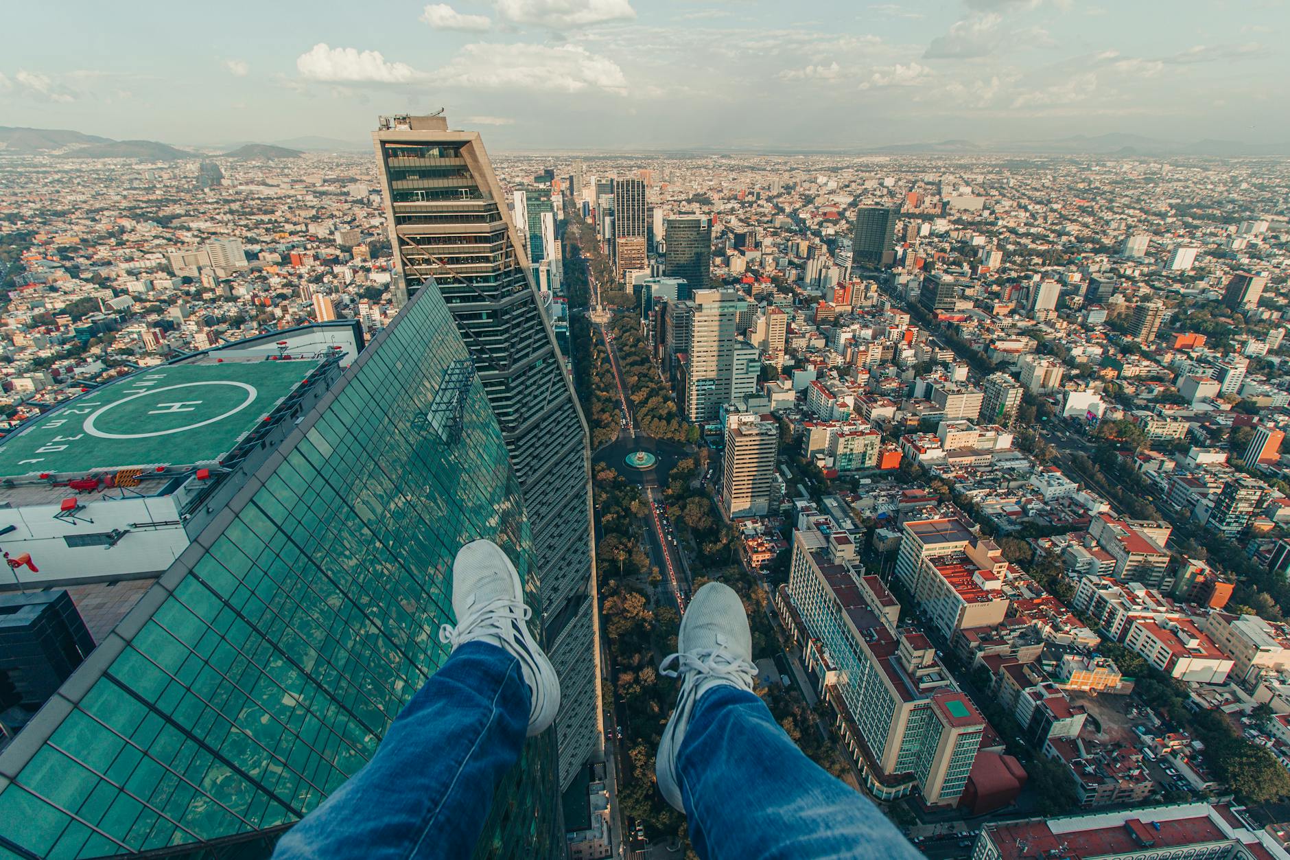 Mexico City viewed from a high-rise