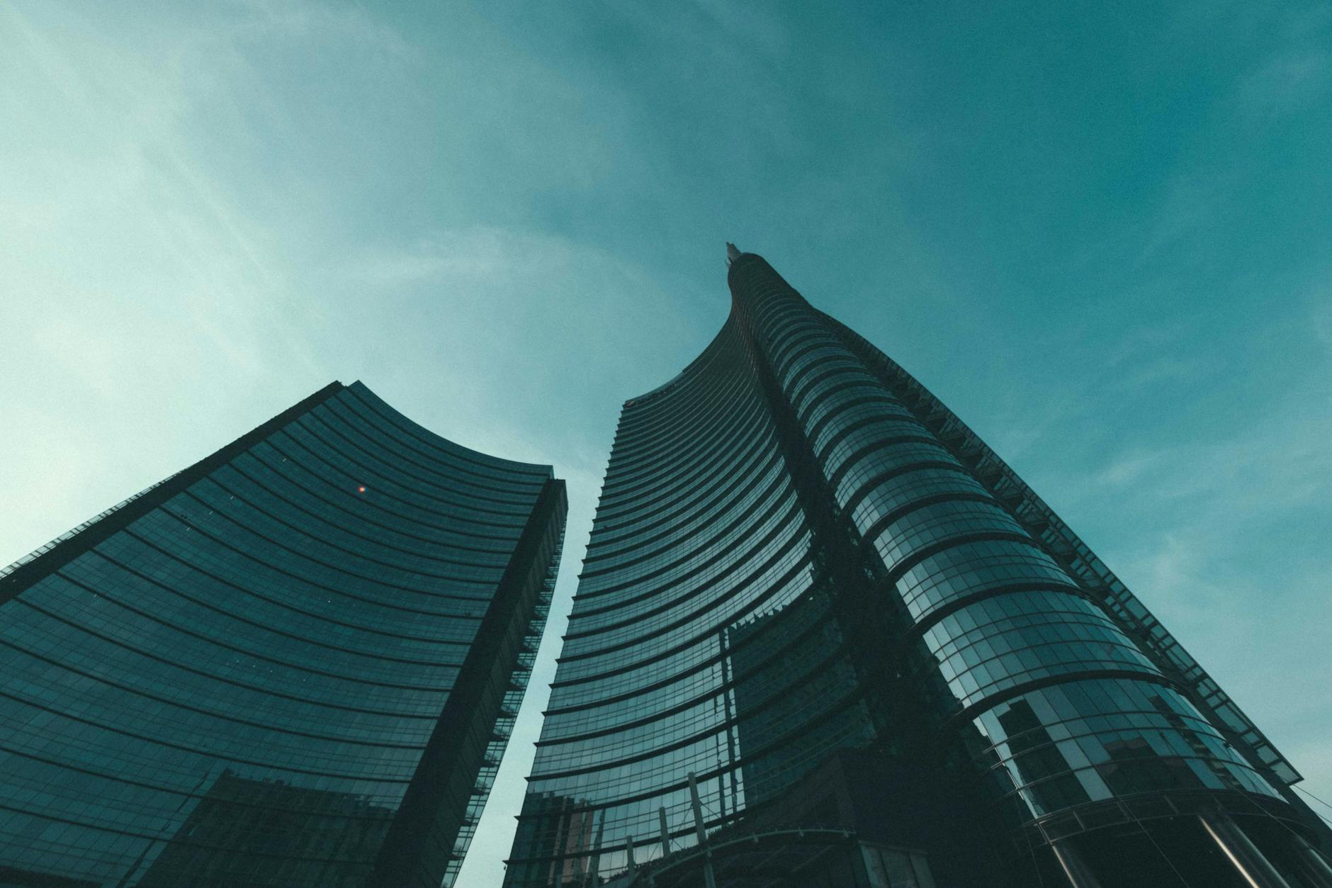 Contemporary skyscrapers in Milan