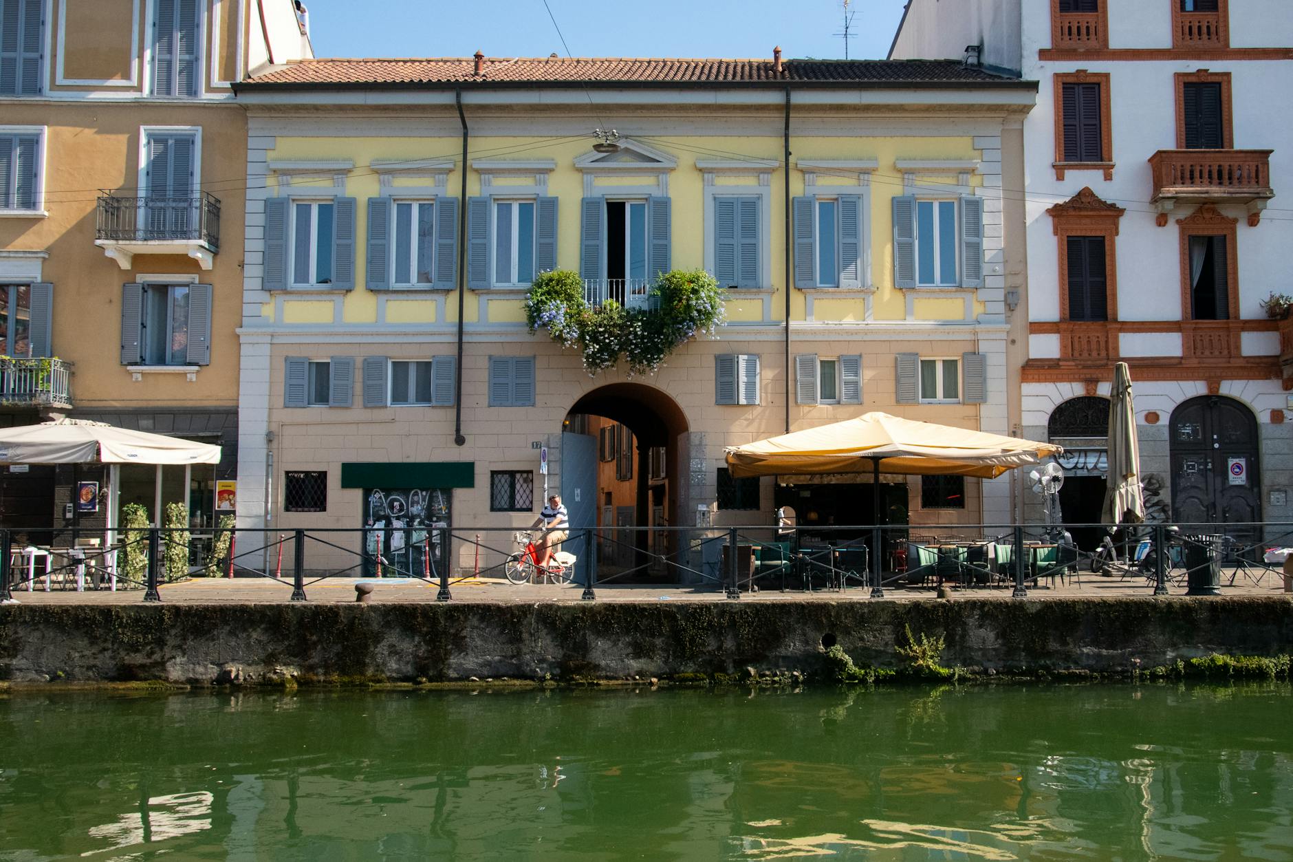 Navigli canal district in Milan