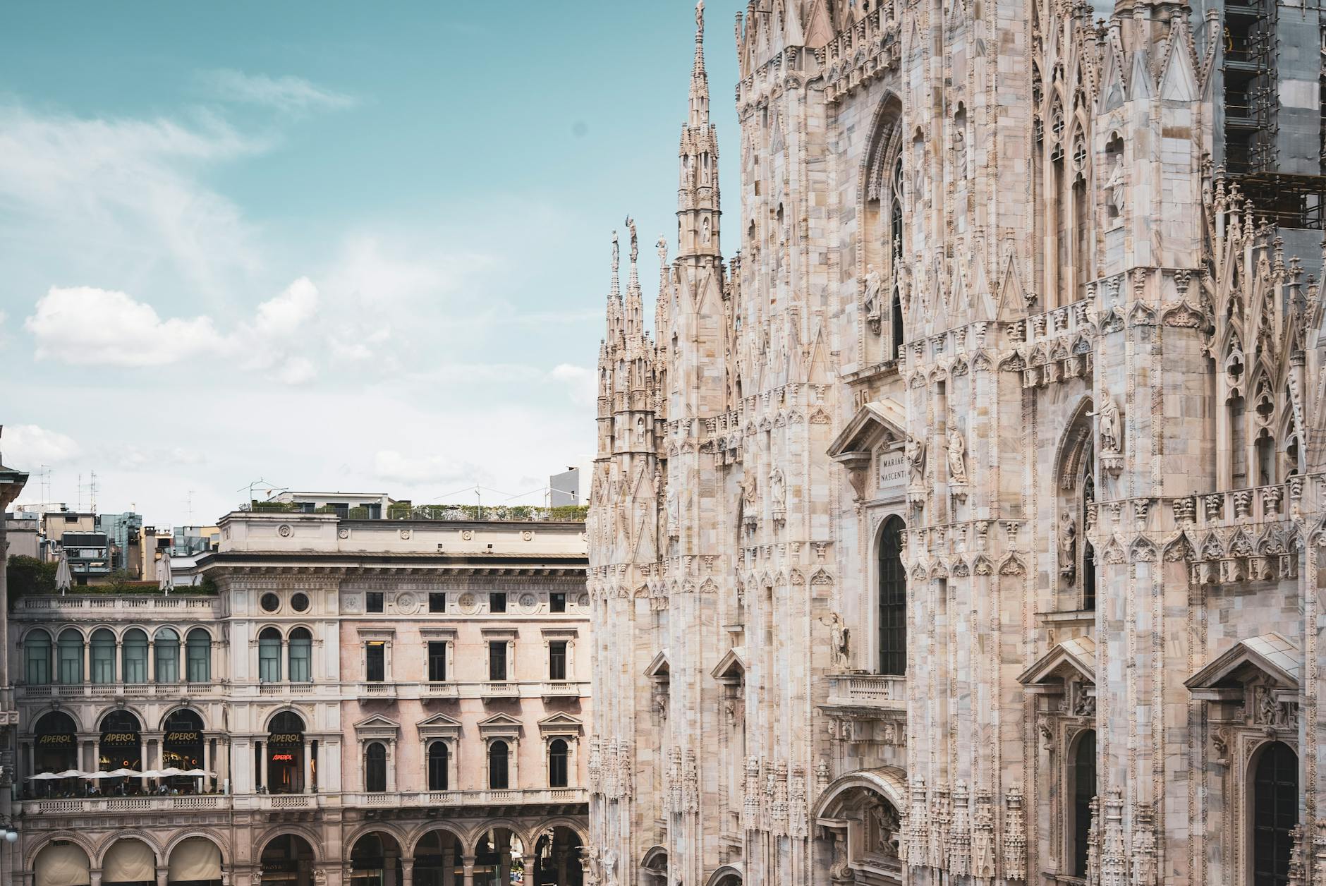 Milan Cathedral in sunlight