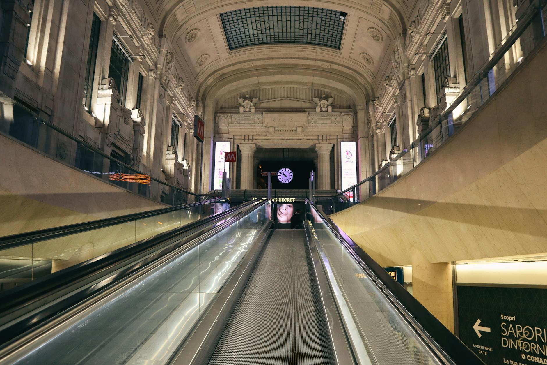 Interior of Milano Centrale Railway Station