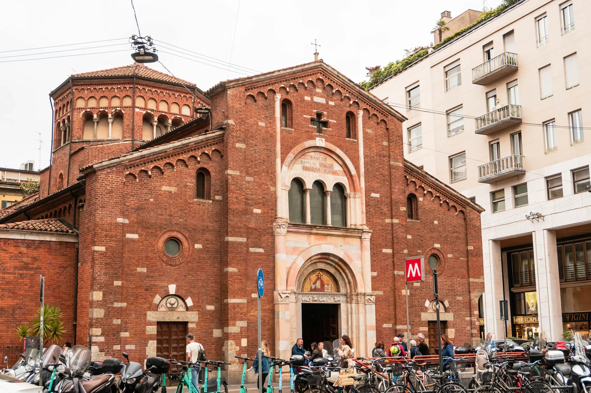 San Babila area in Milan