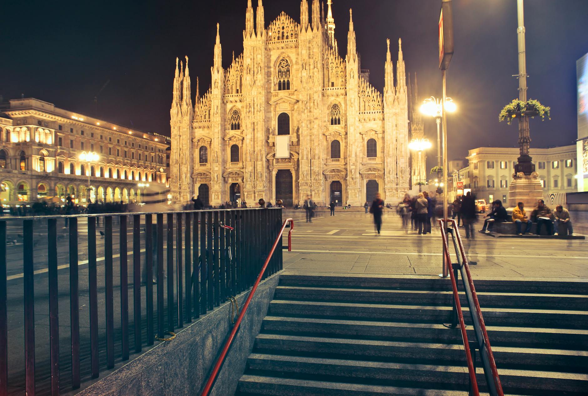 Milan Cathedral at night
