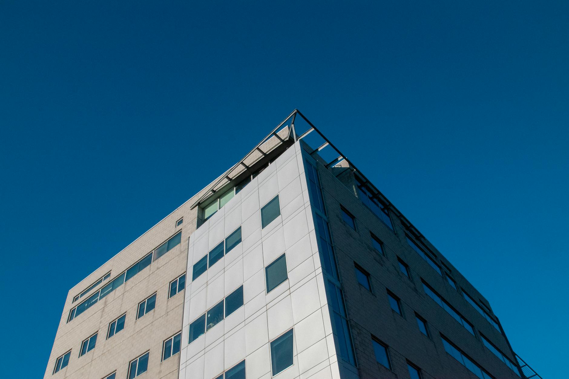 Modern geometric building in Montreal